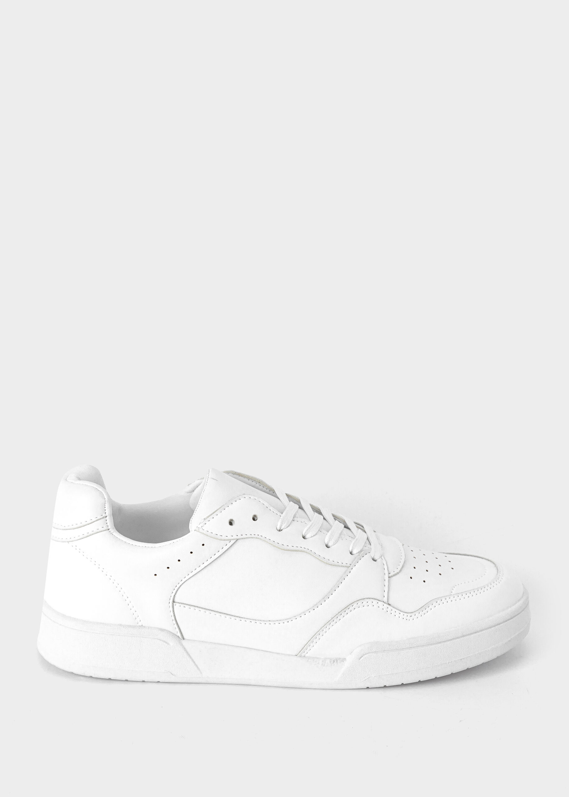 6126113004502-a Men Leather Trainers - Image 1