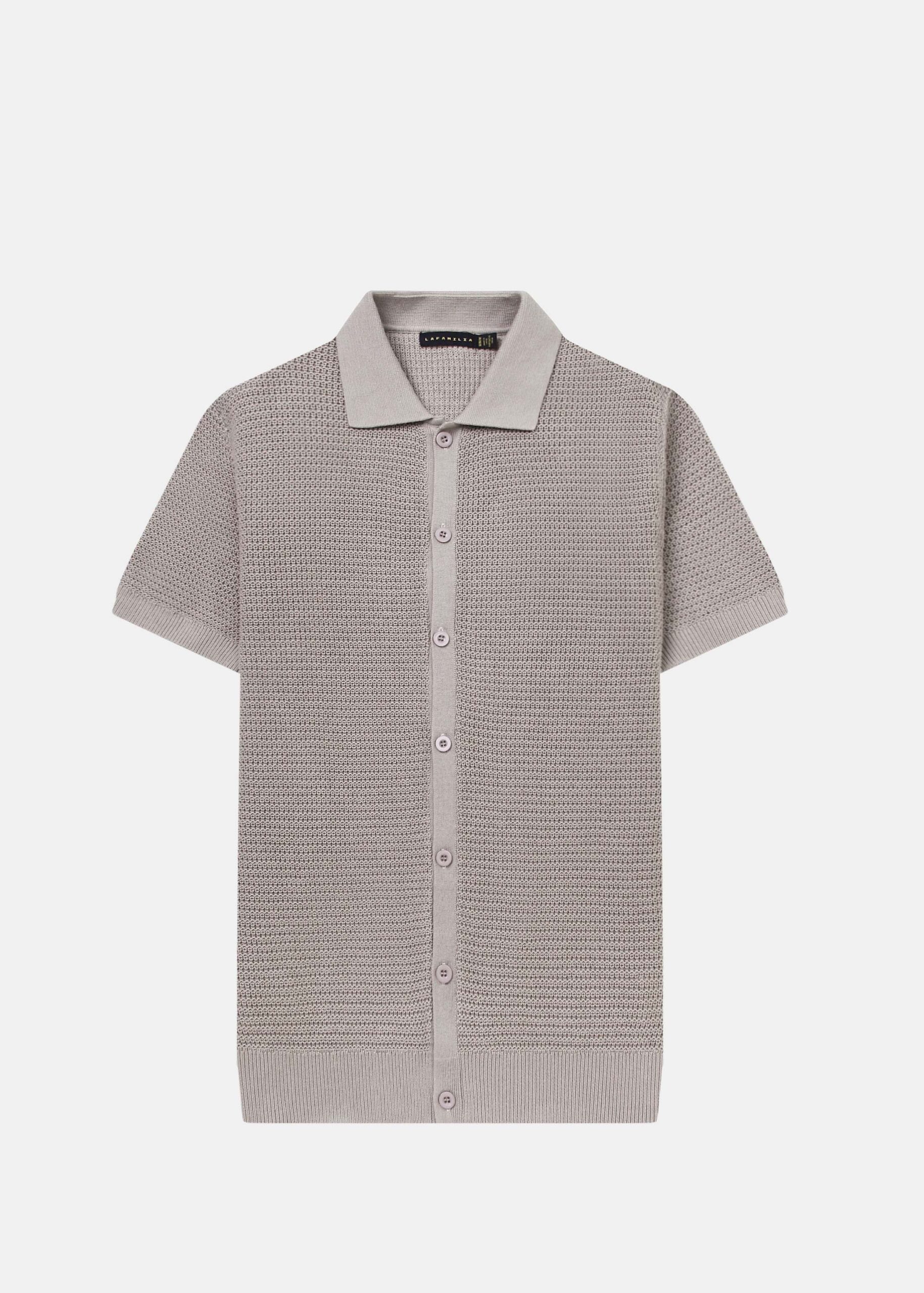 6126116007903-a Men Knitted Polo Shirt - Image 1