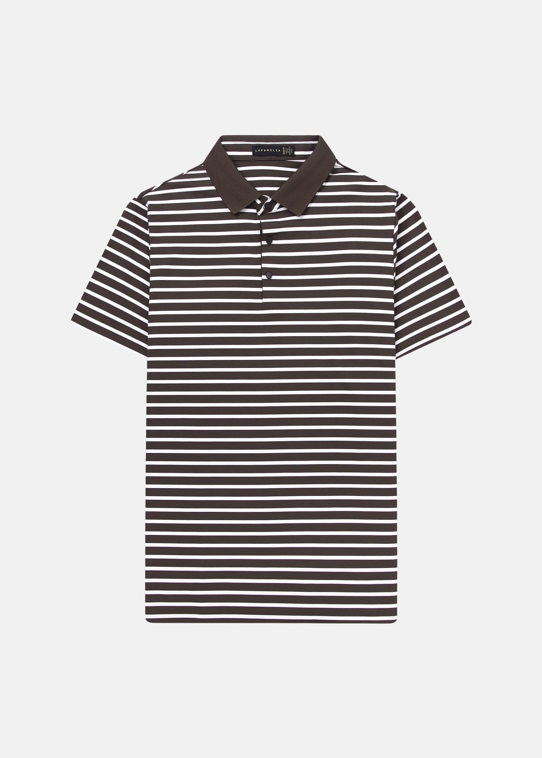 6126116025424-a Men Striped Polo Shirt - Image 1