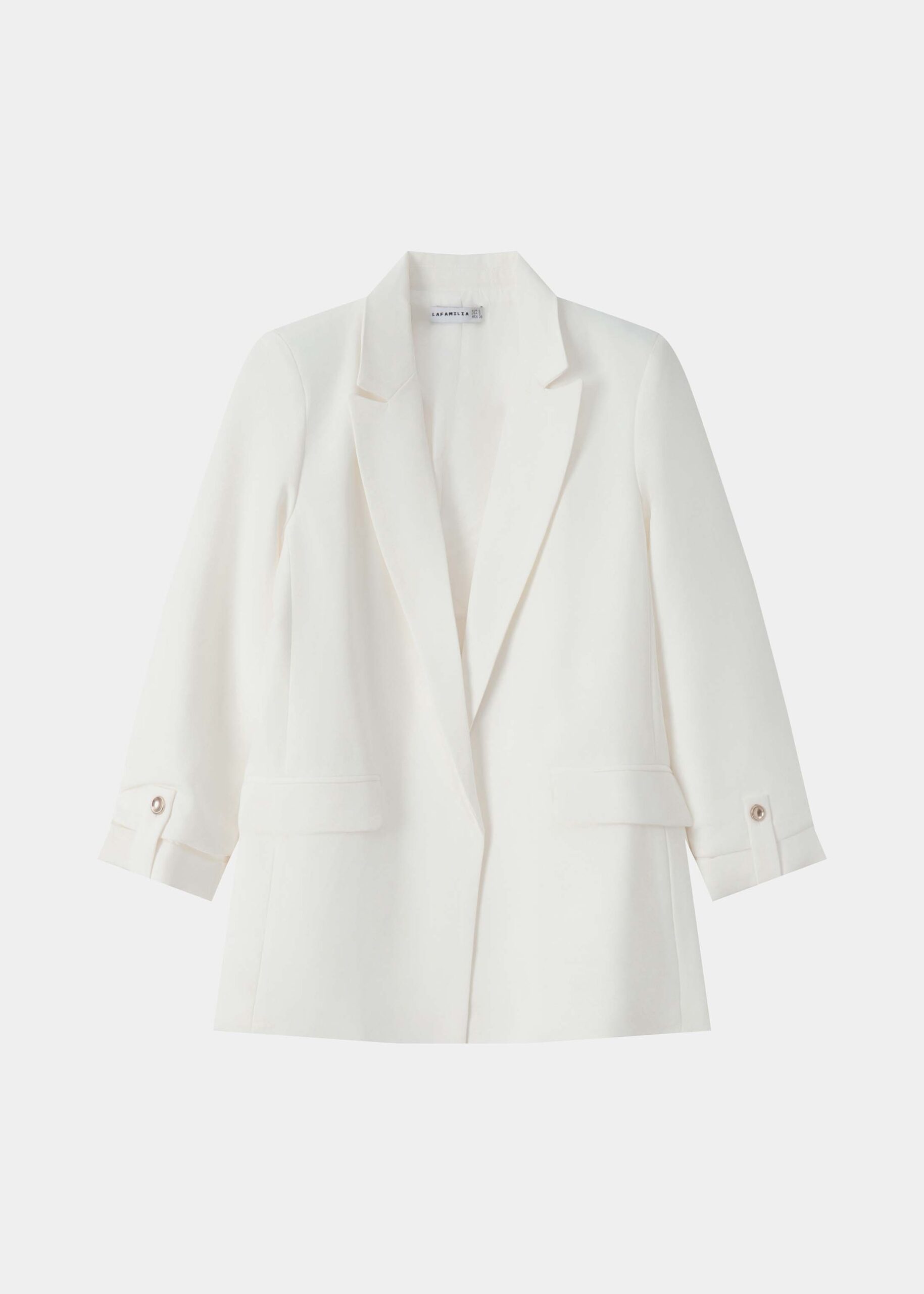 Women Blazer with Rolled Up Sleeves