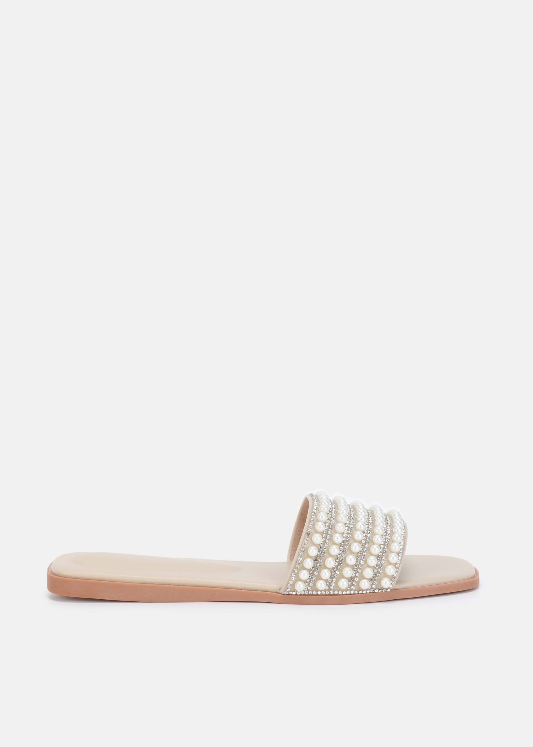 Women Pearls Decor Slipper