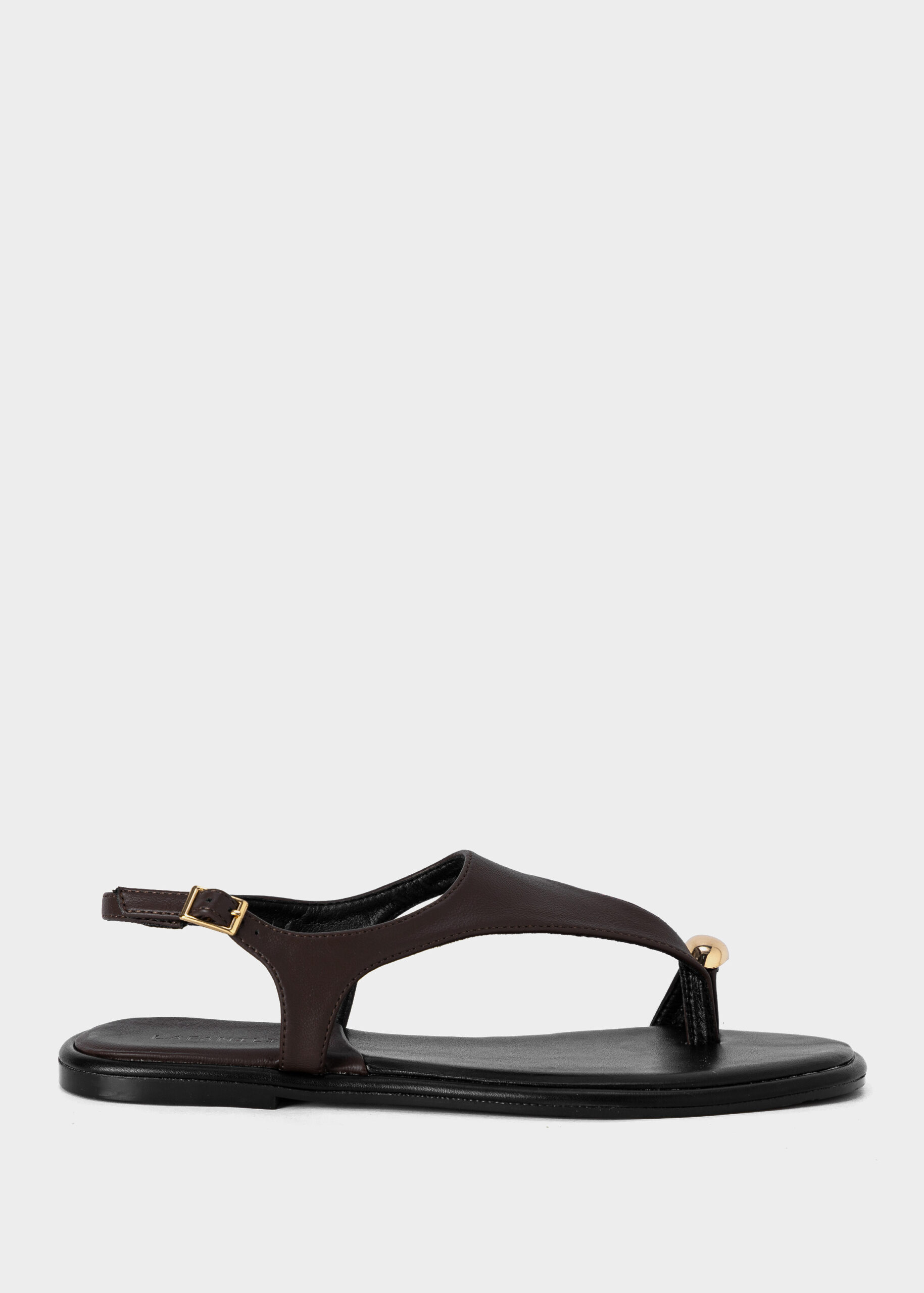 Women Toe-Ring Leather Sandal