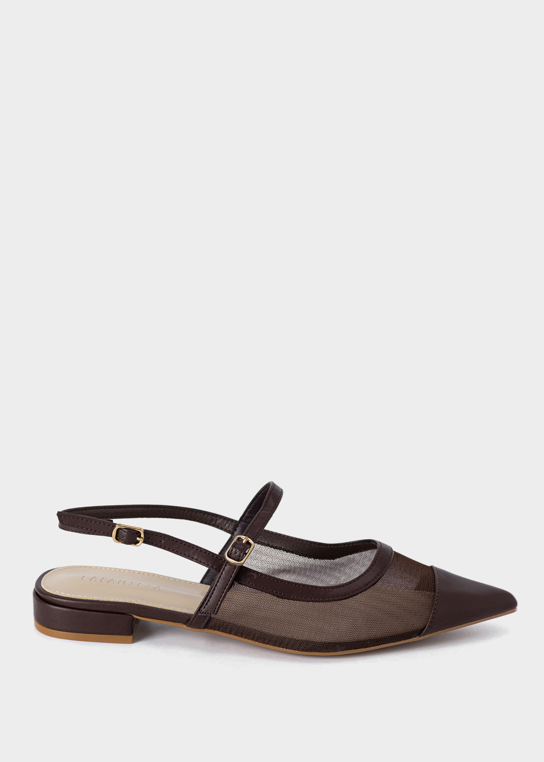 Women Leather and Mesh Fabric Sandal
