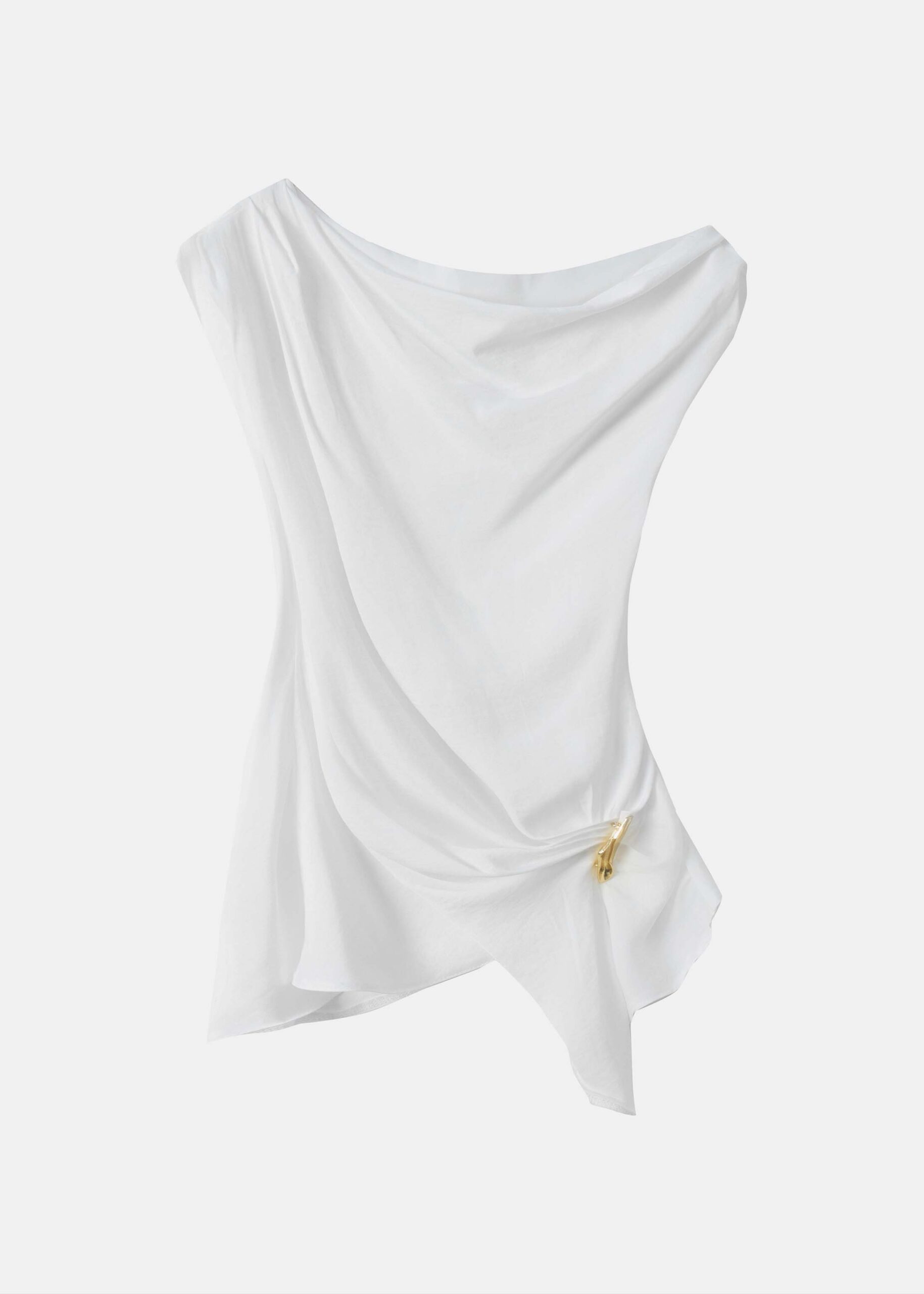 Women Sleeveless Top With Buckle