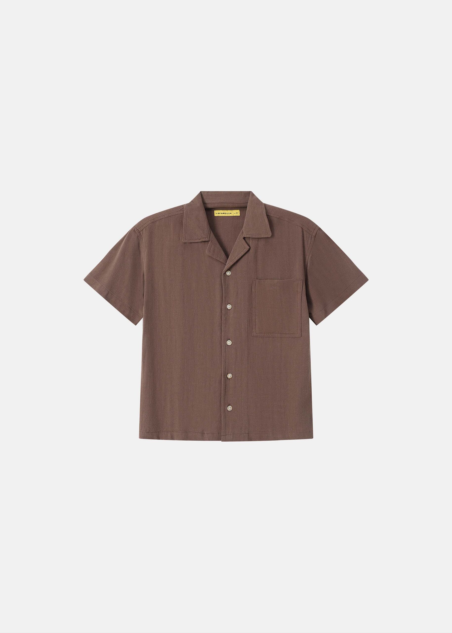 6126304047742-a Kids Boy Plain Shirt - Image 1
