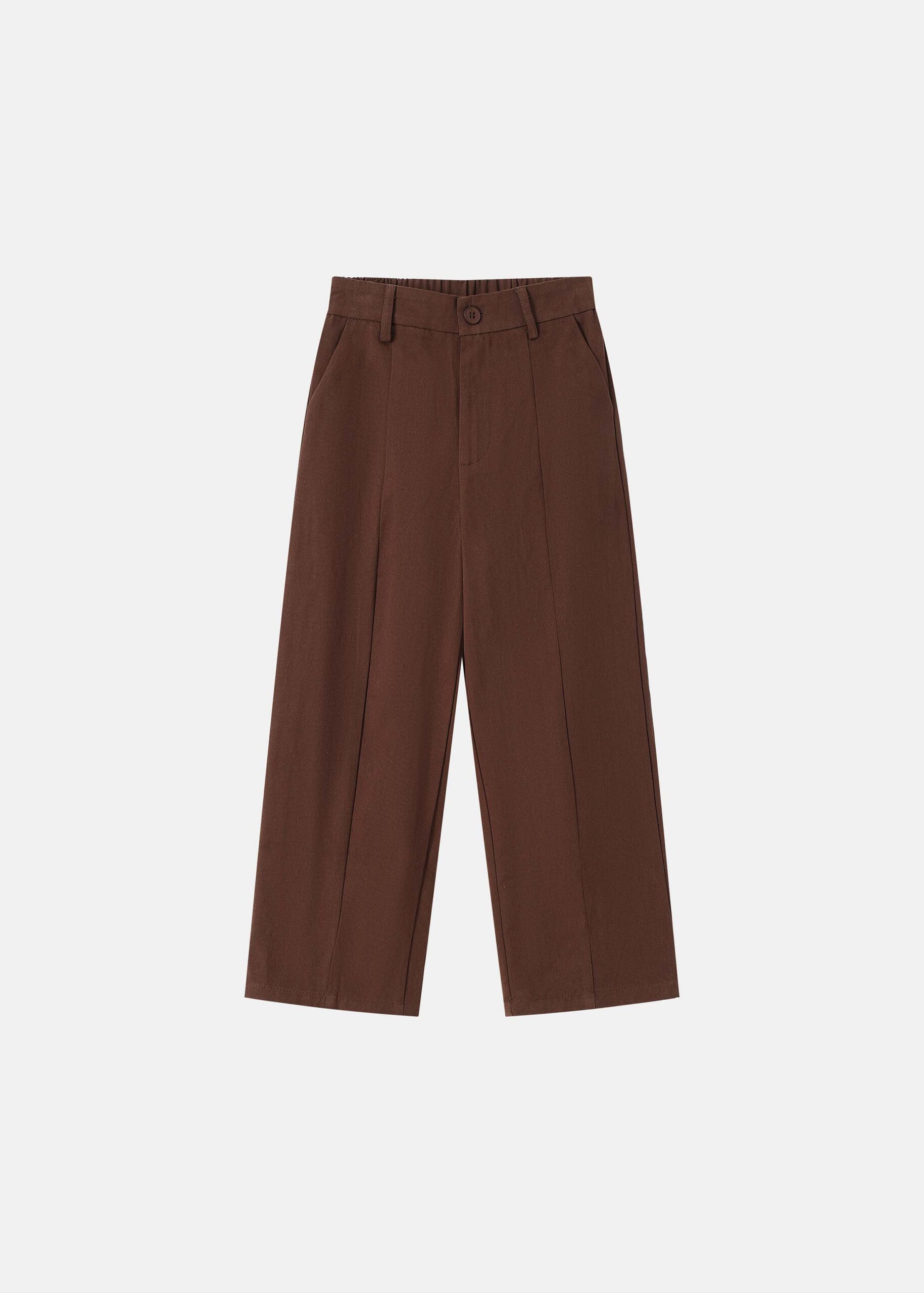 6126408046942-a Kids Girl Plain Trouser - Image 1