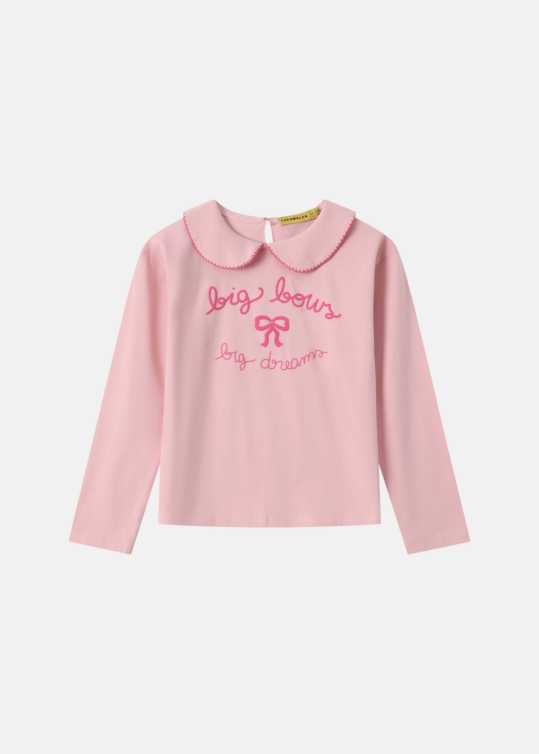 6126416020213-a Kids Girl Bow Printed Blouse - Image 1