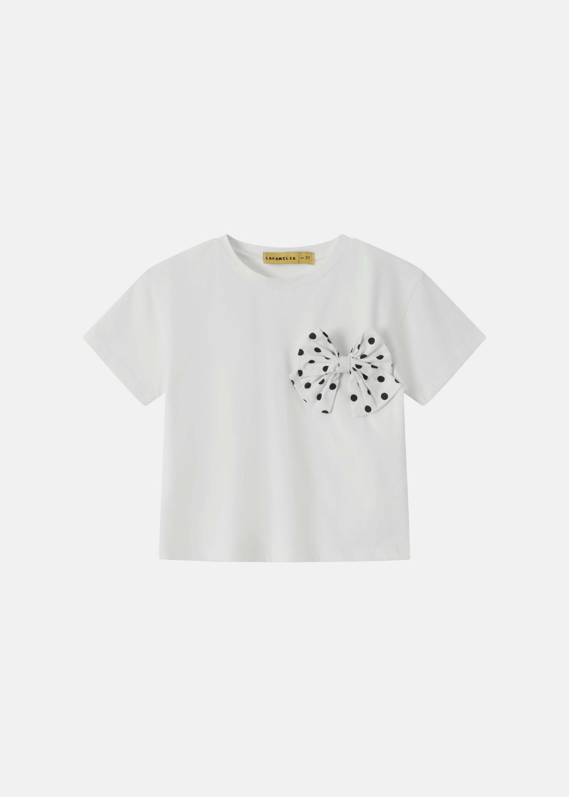 Baby Girl Bow Decor T-Shirt
