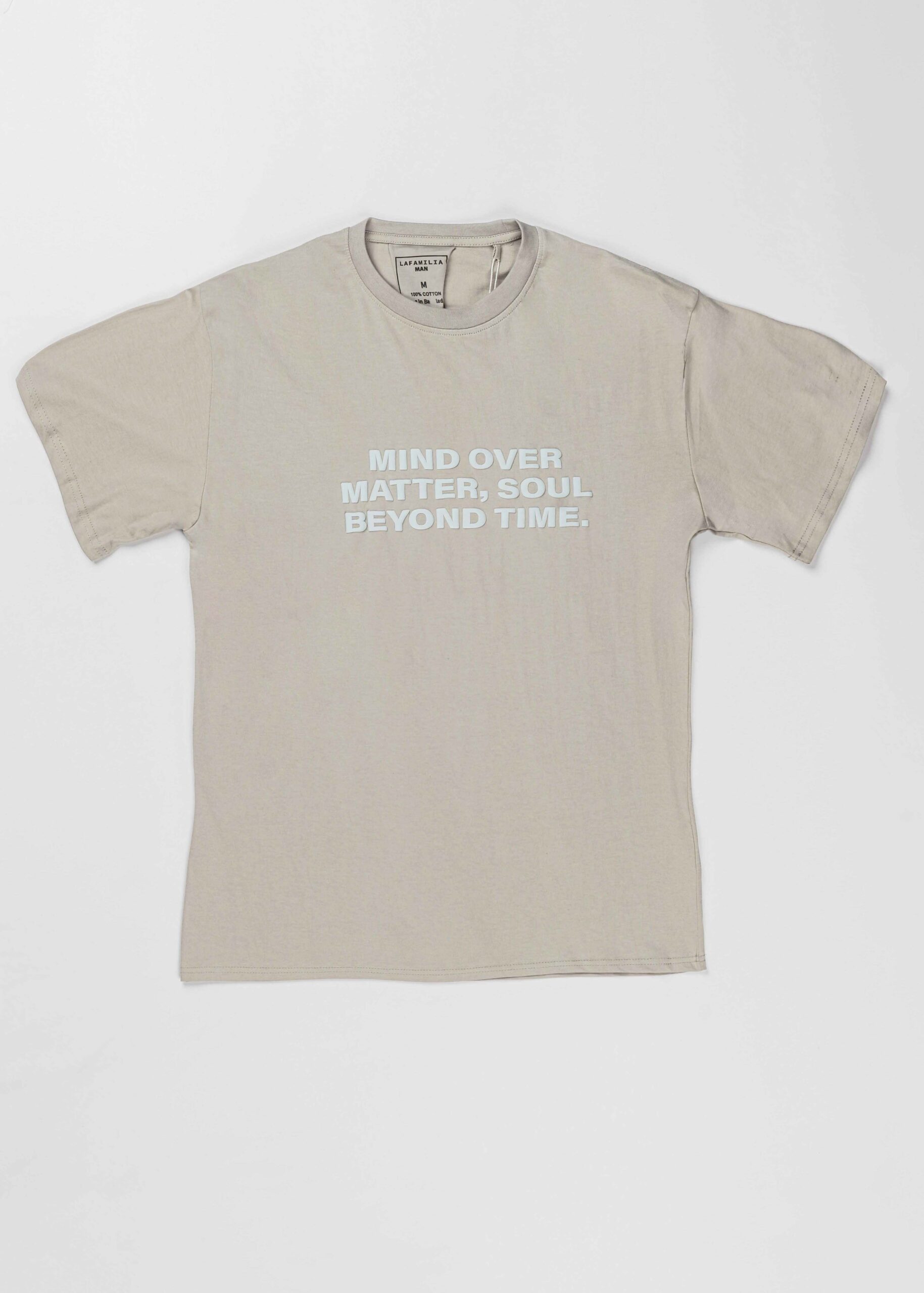 Men “Mind Over Matter, Soul Beyond Time” T-Shirt