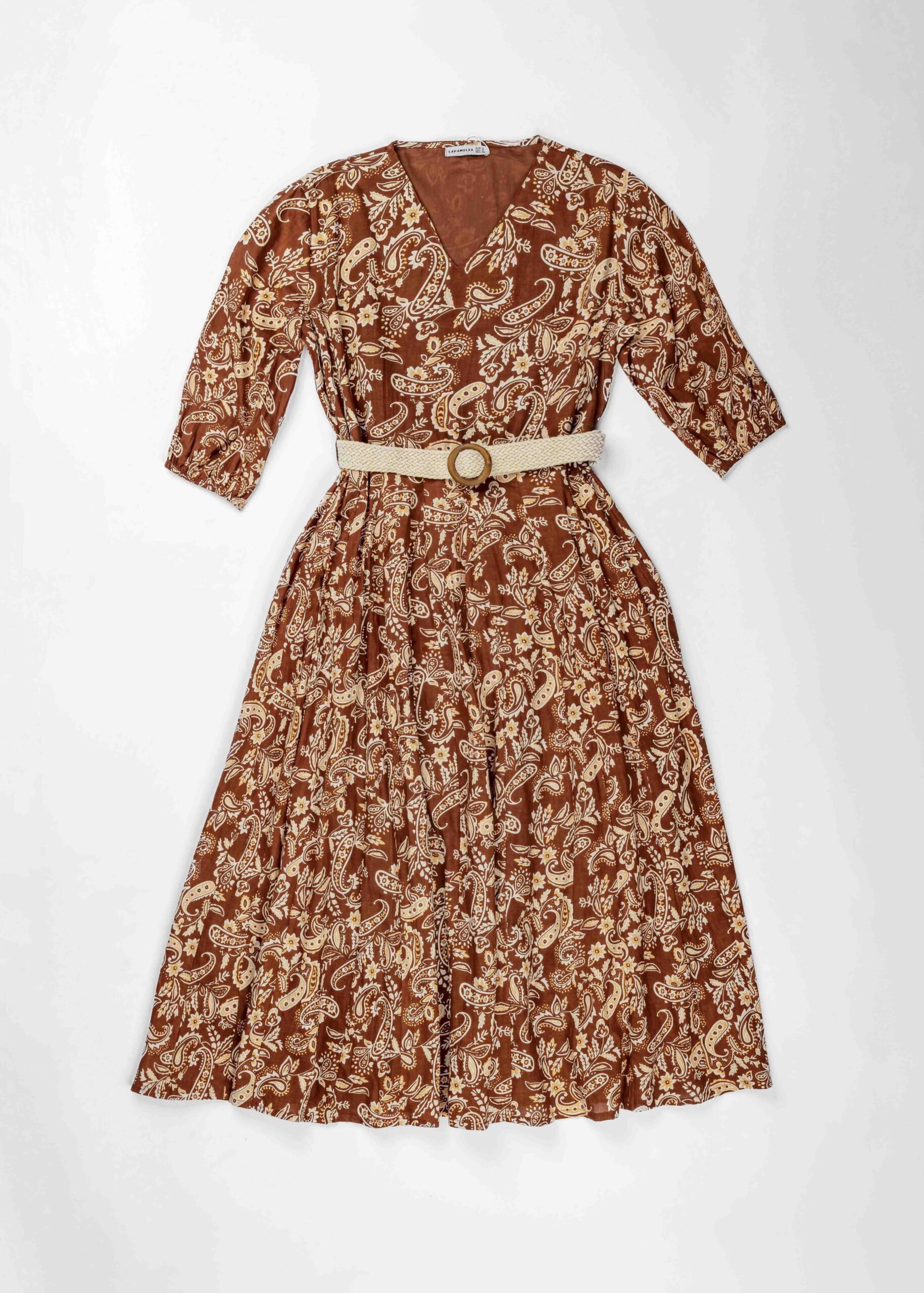 Women Belted Maxi Dress