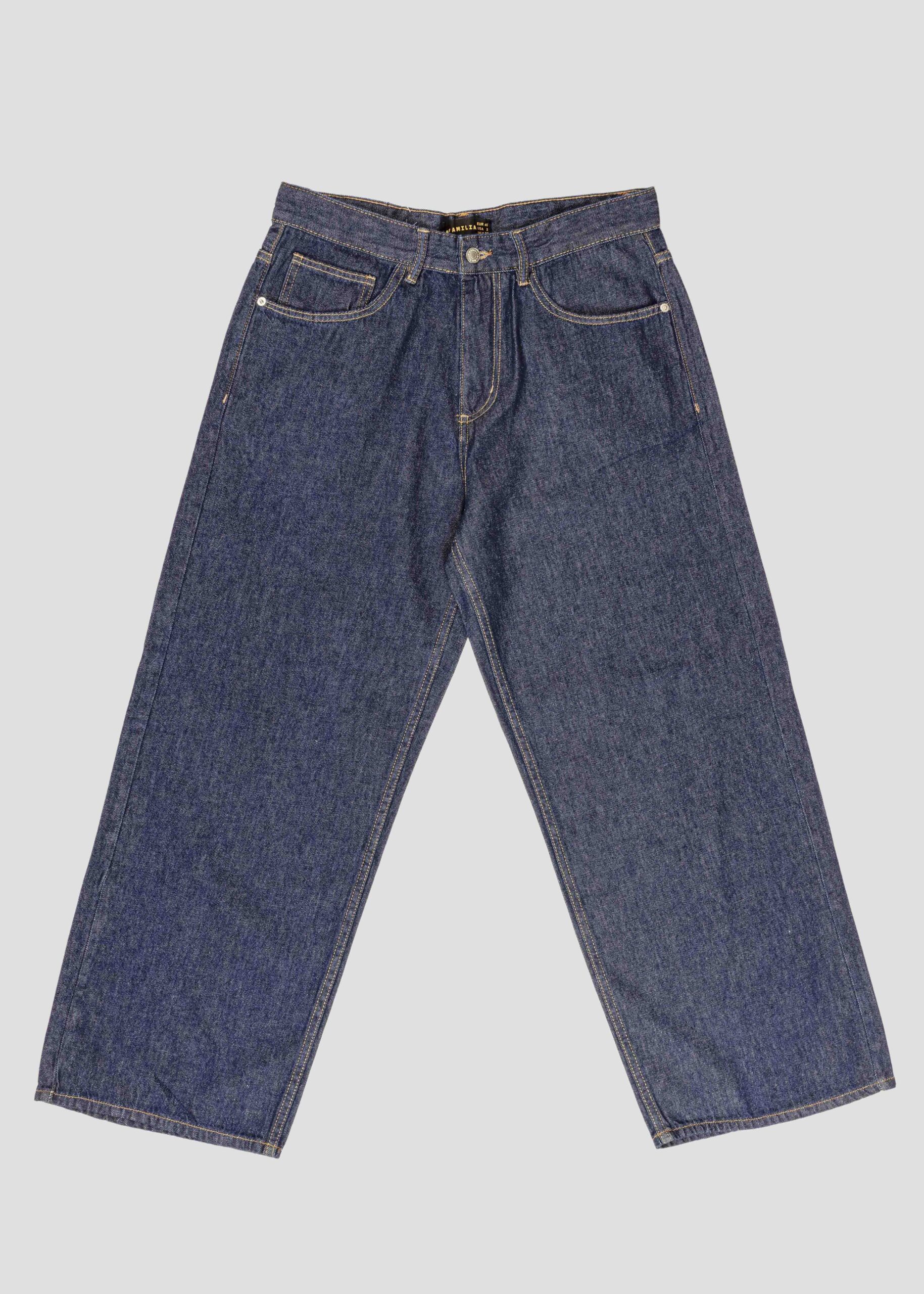 Men Wide-Leg Jeans Trouser