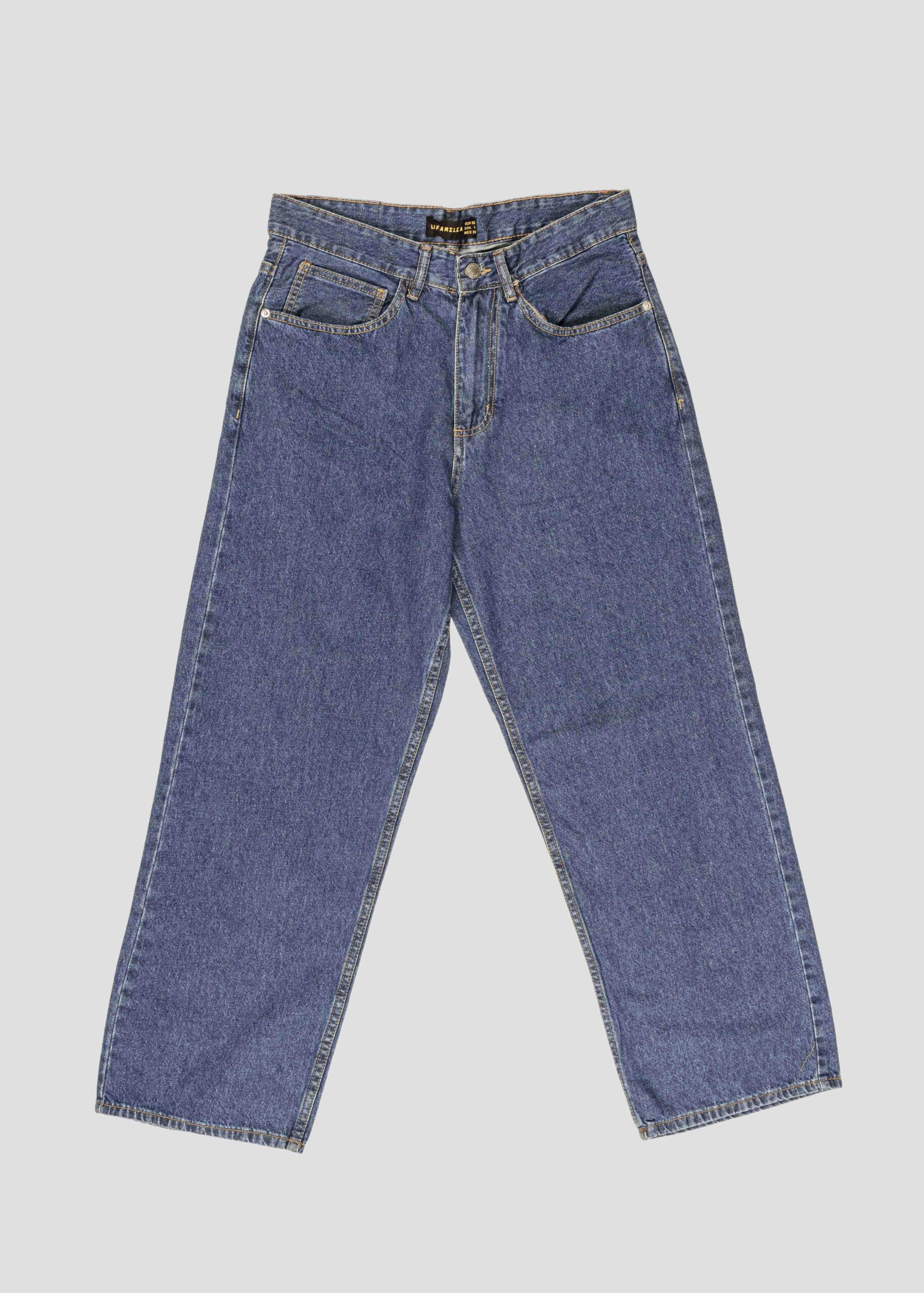 Men Loose Straight-Fit Jeans Trouser