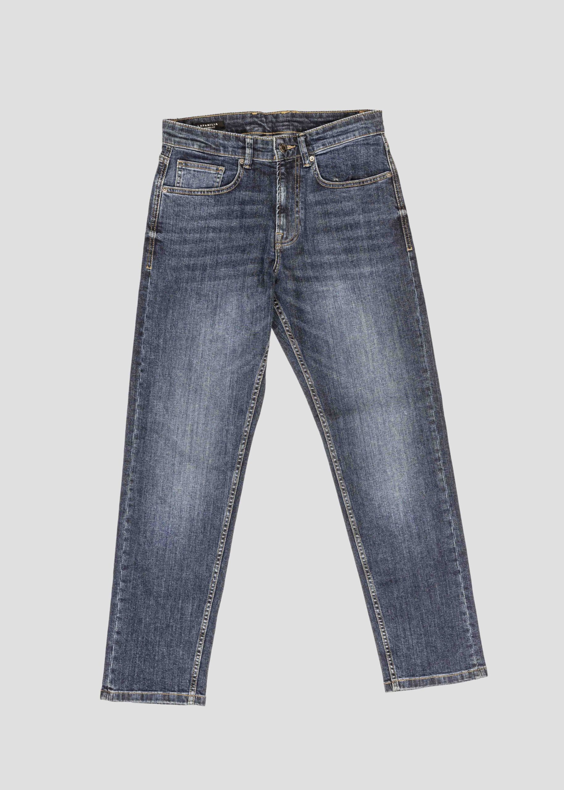 Men Tappered-Fit Jeans Trouser