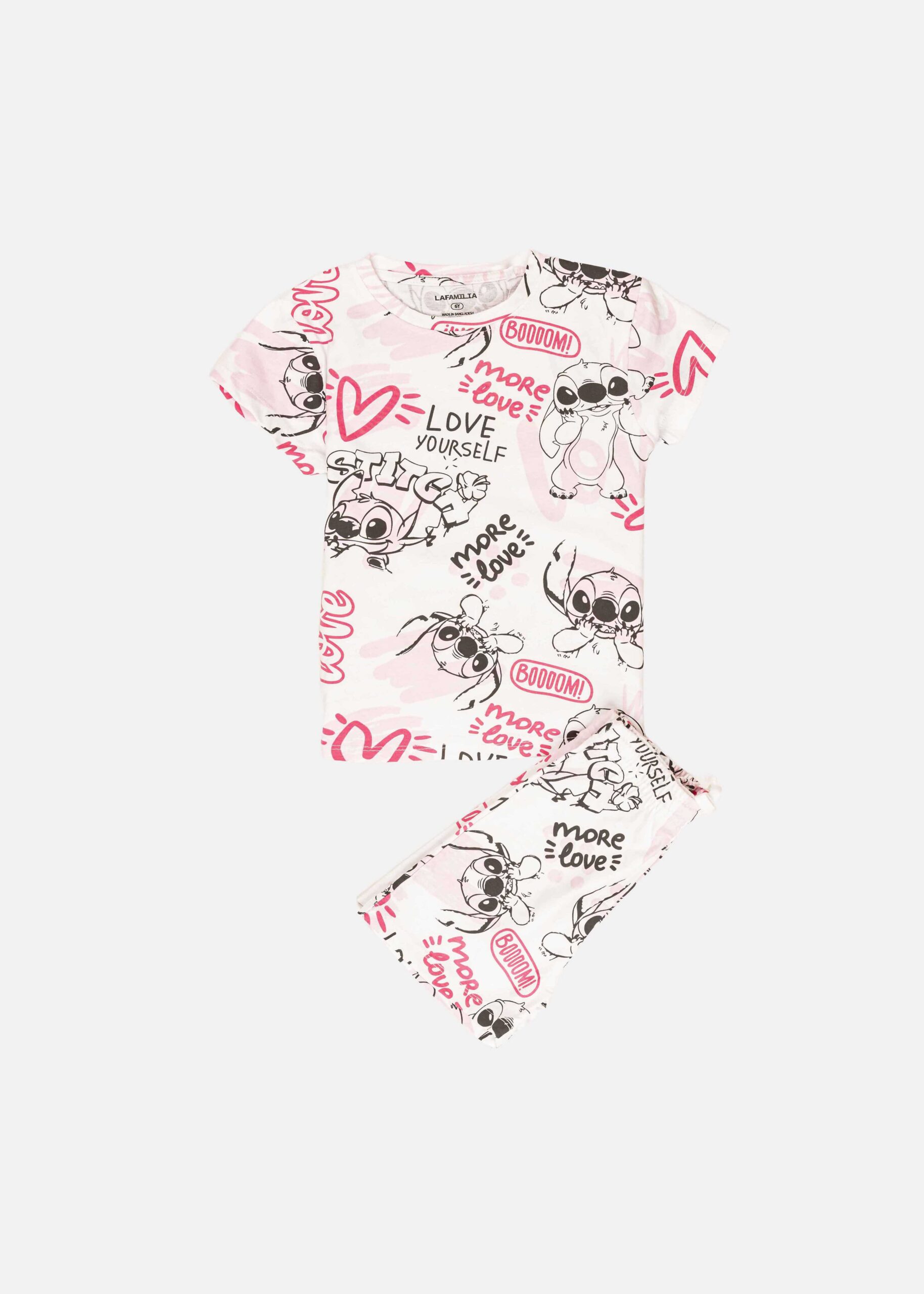 Kids Girl Two-Pieces “Stitch” Pajama