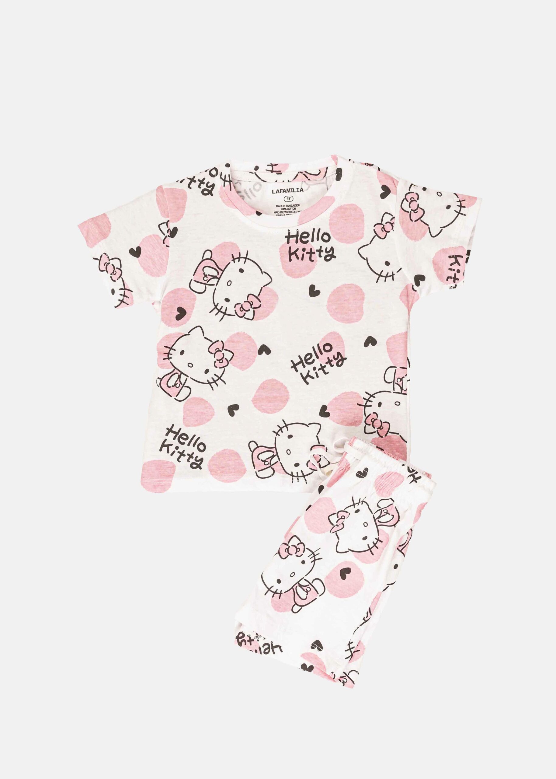 Baby Girl Two-Pieces “Hello Kitty” Pajama