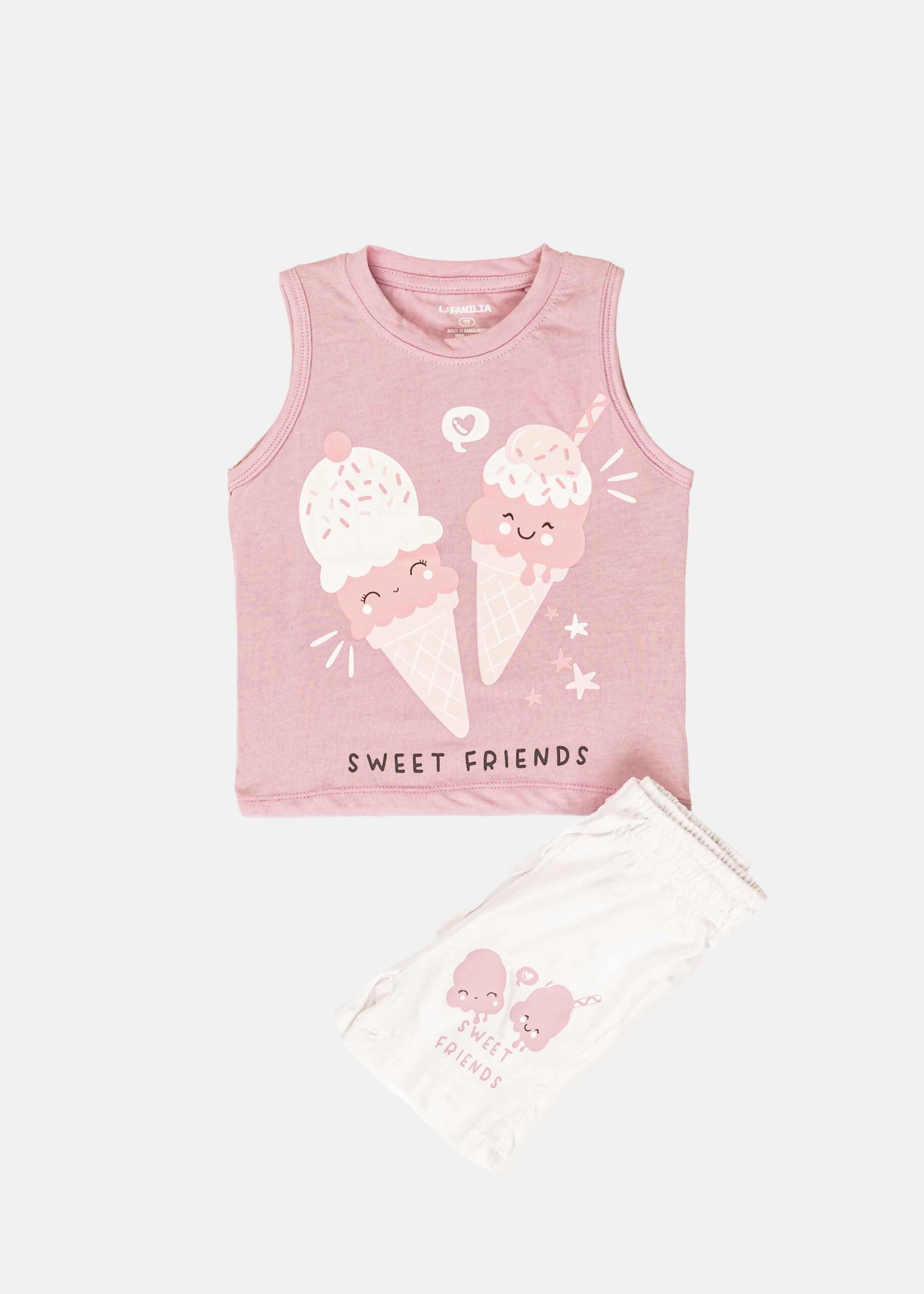 Baby Girl Two-Pieces “Sweet Friends” Pajama