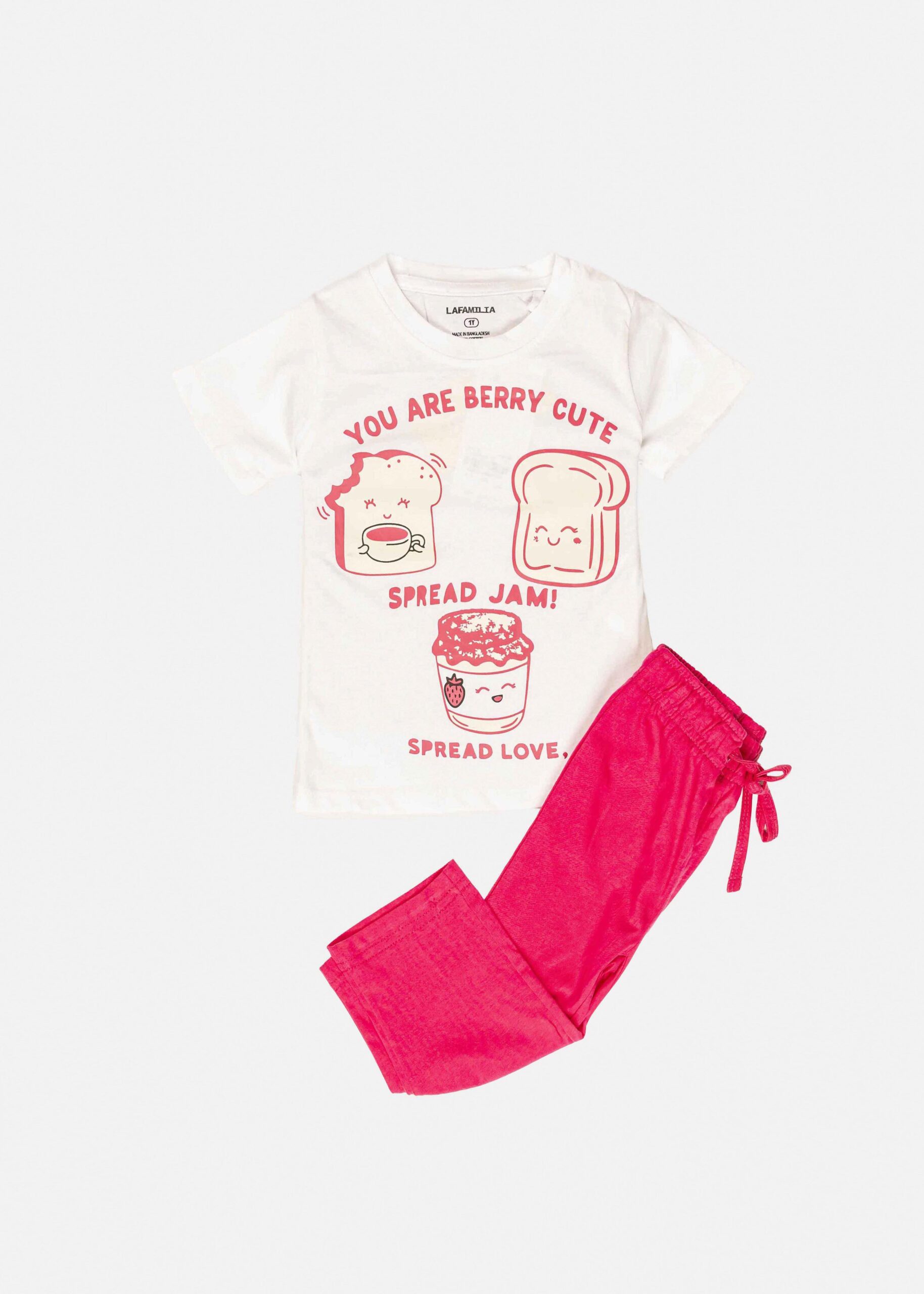 Baby Girl Two-Pieces “You are Berry Cute” Pajama