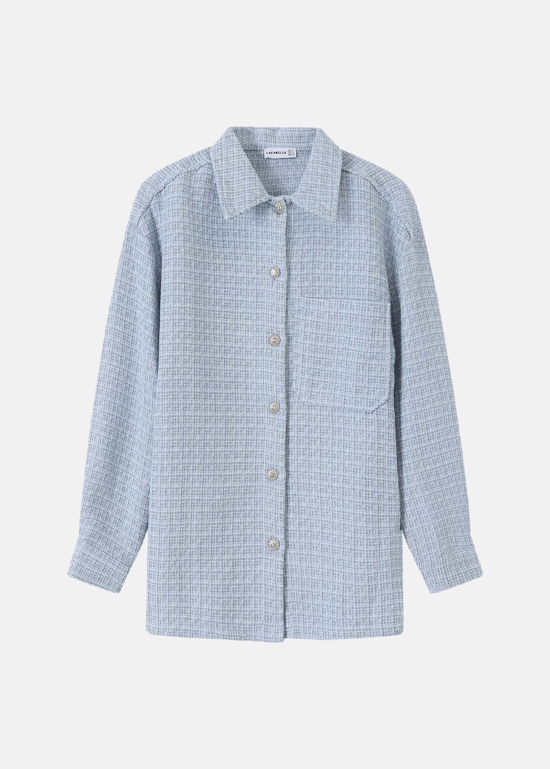 Women Tweed Overshirt