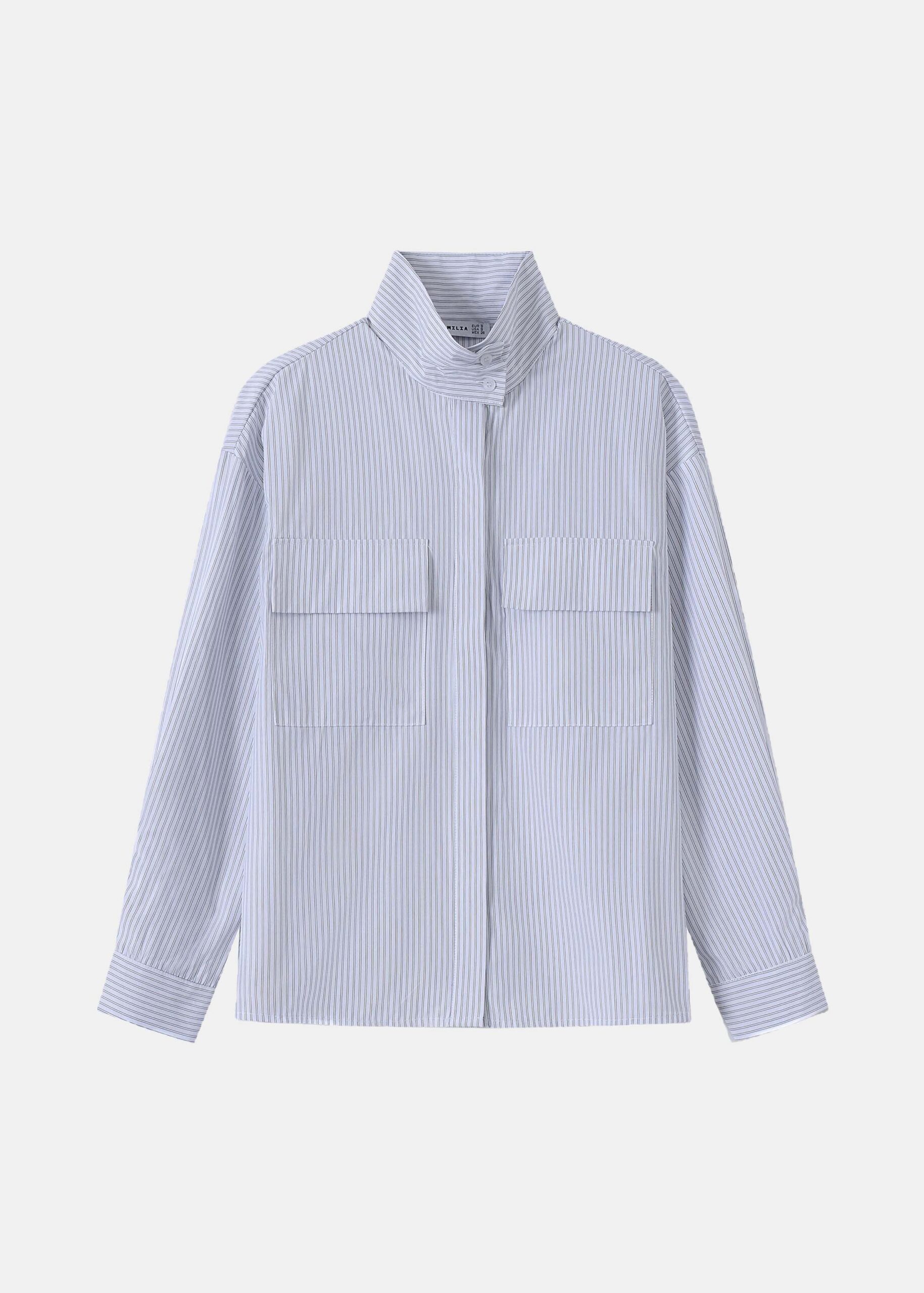 Women High-Neck Utility Shirt