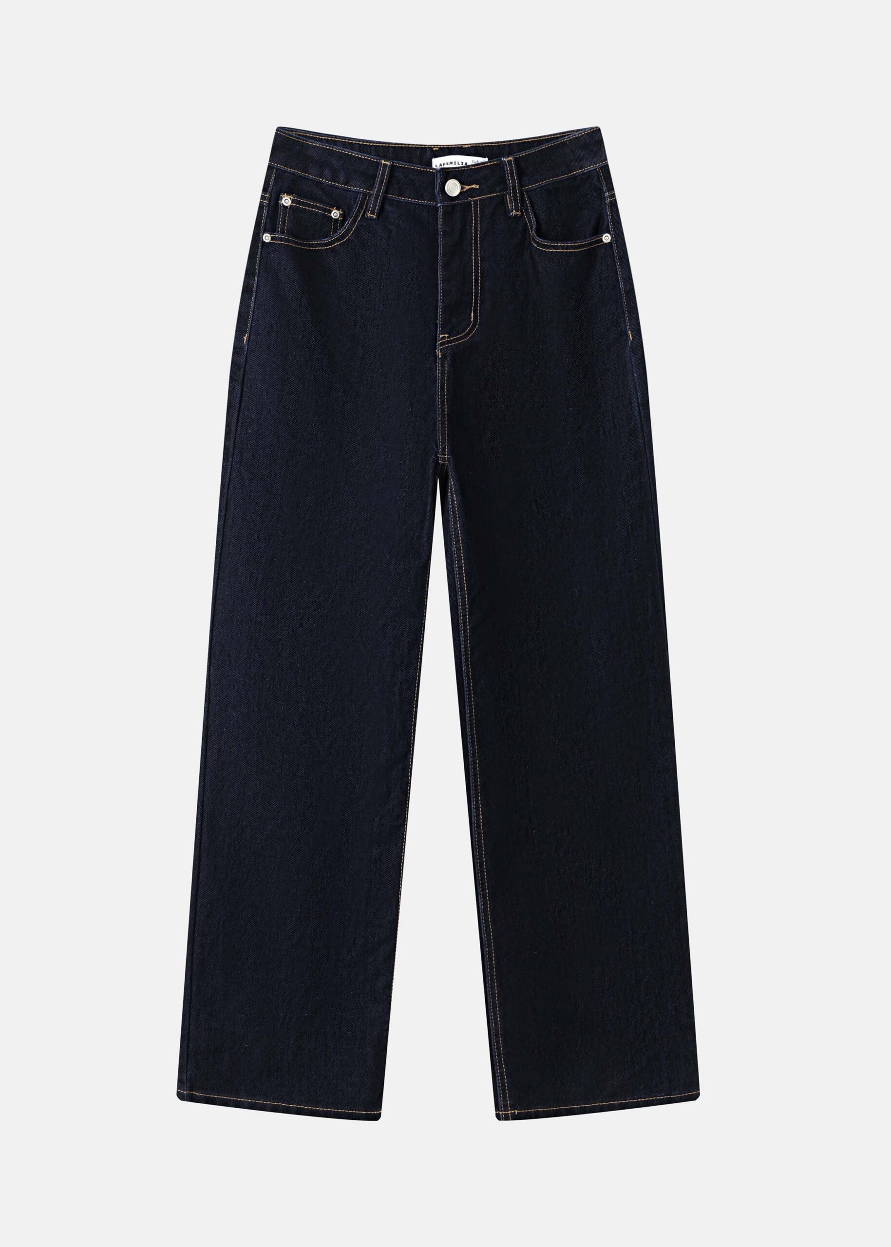Women Straight Mid-Rise Regular-Length Jeans Trouser