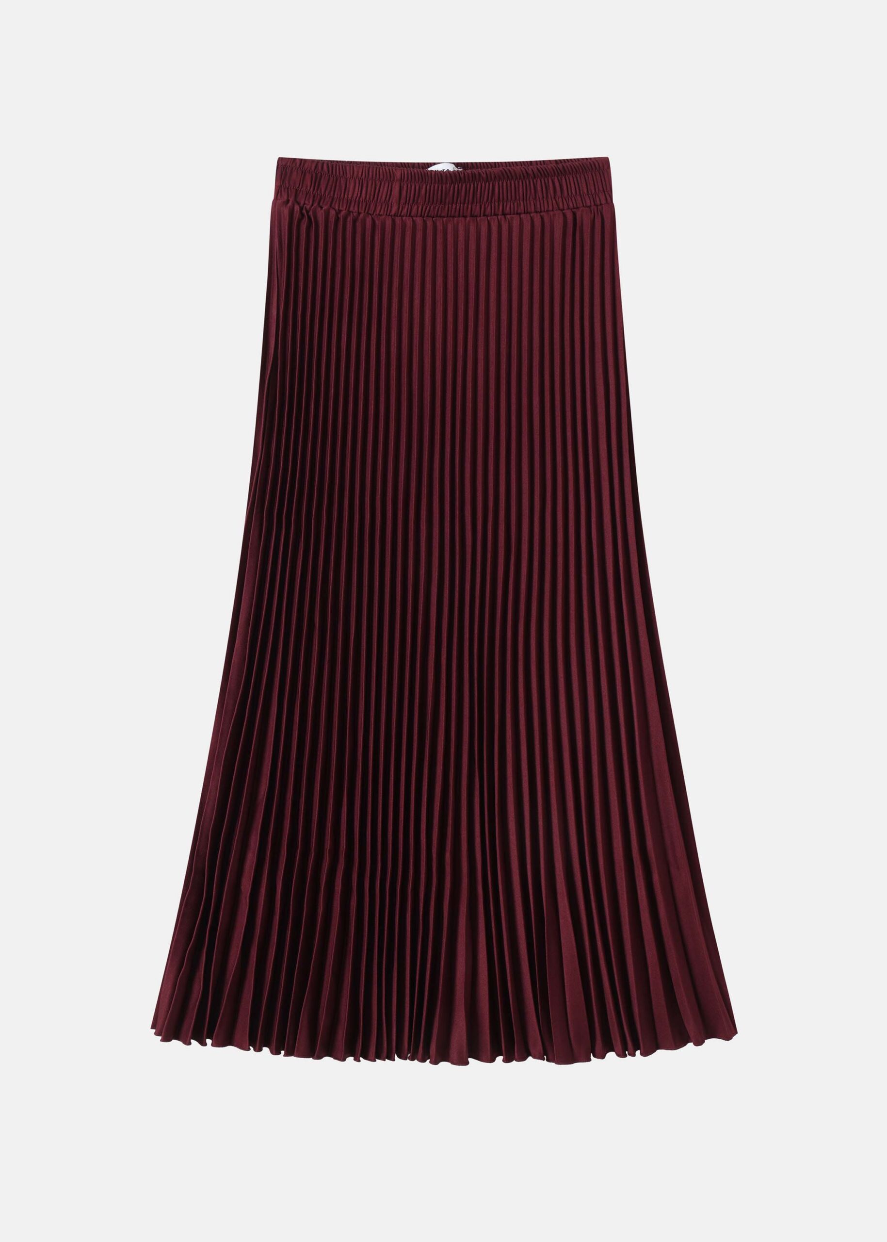 Women Pleated Midi Skirt