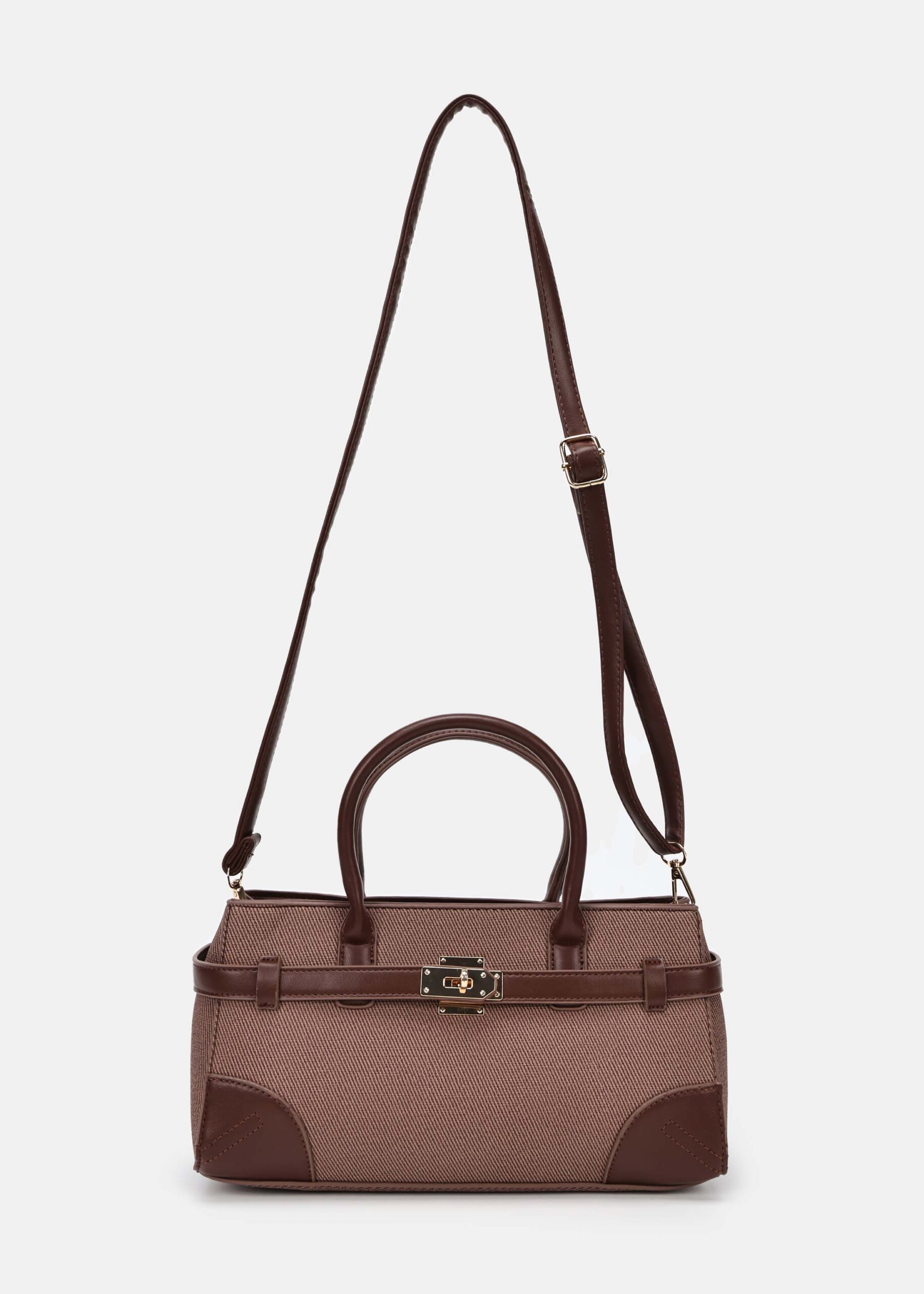 Women Fabric and Leather Bag