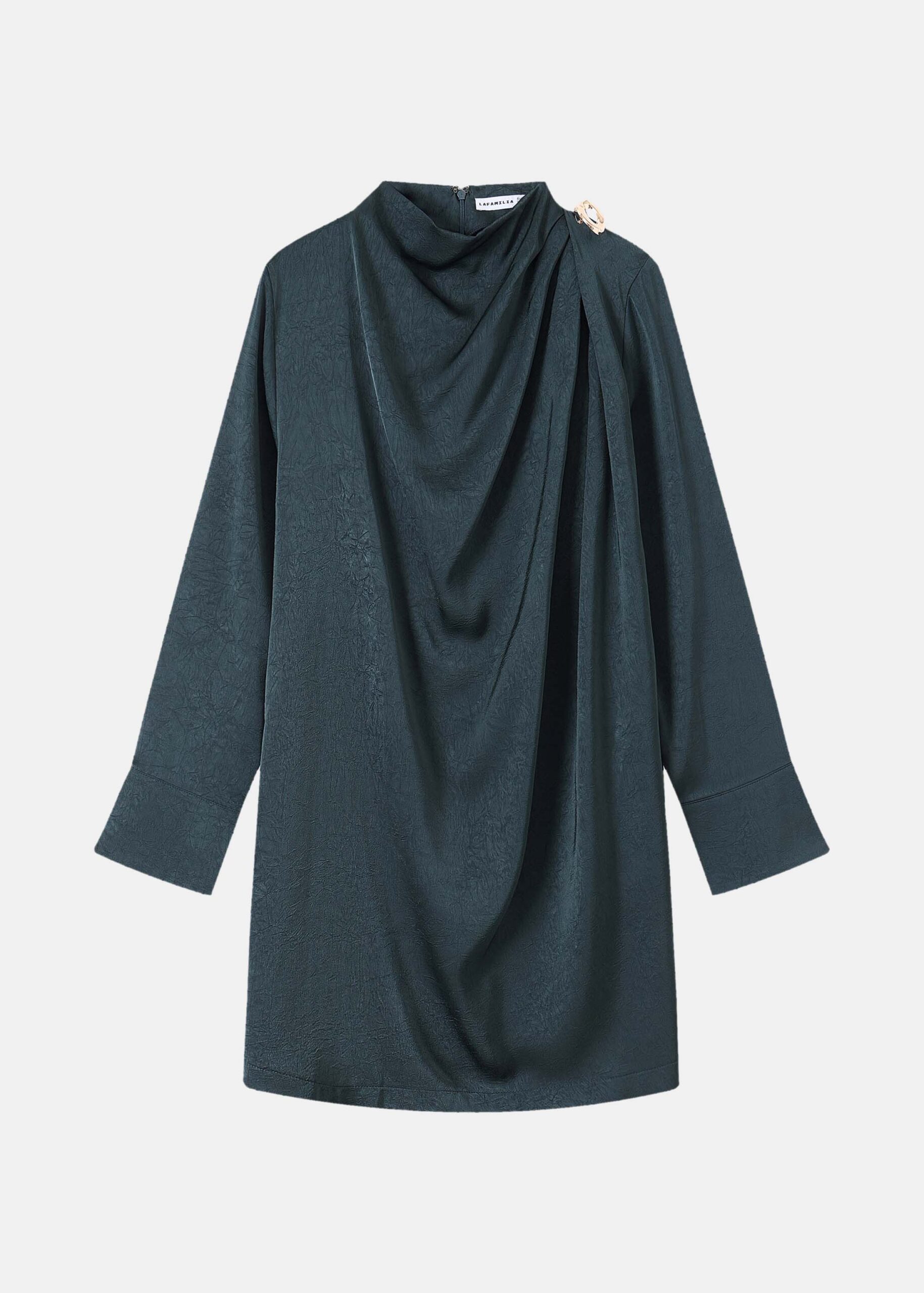 Women Drapped Satin Blouse