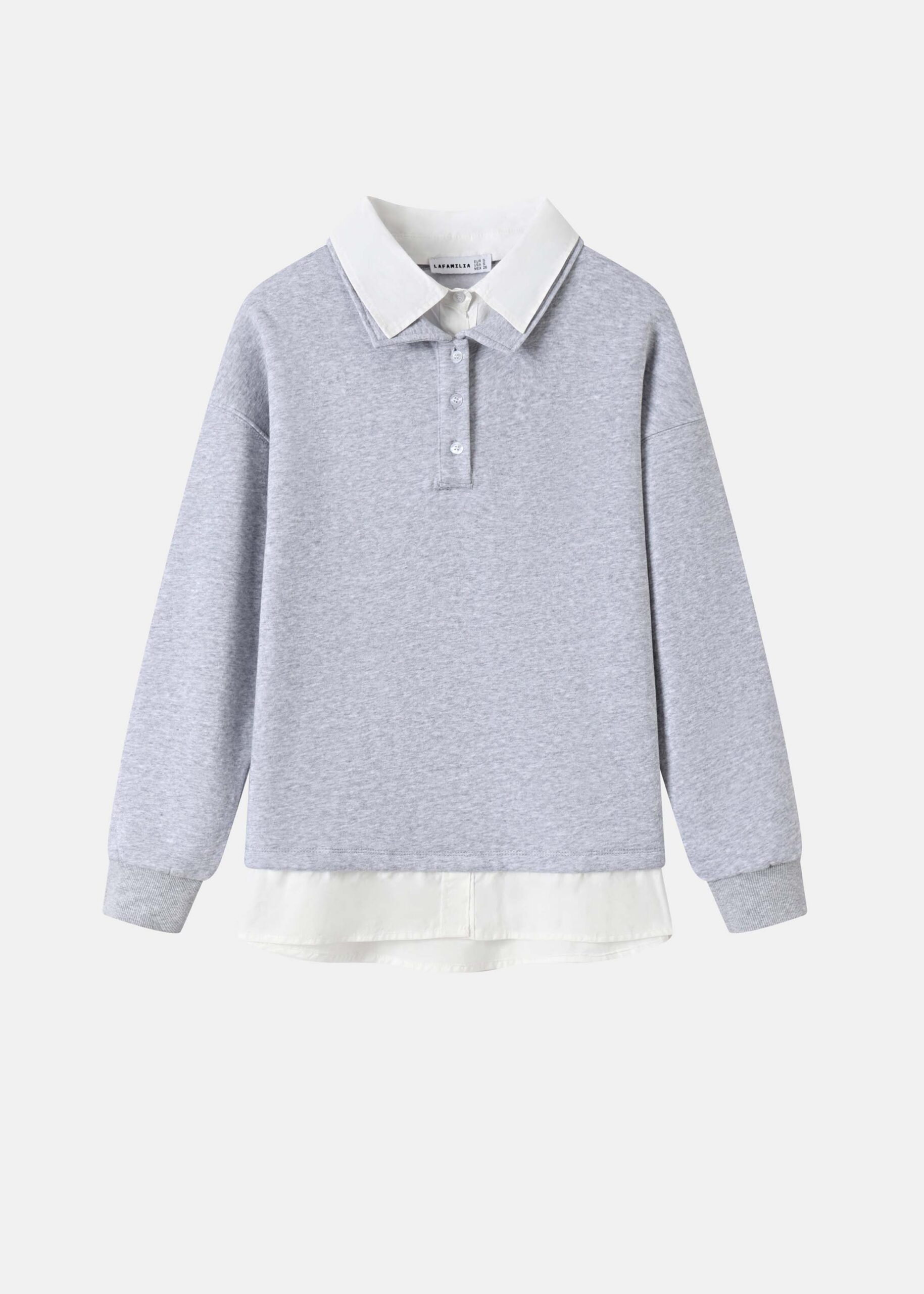 Women Shirt-Collar Sweatshirt