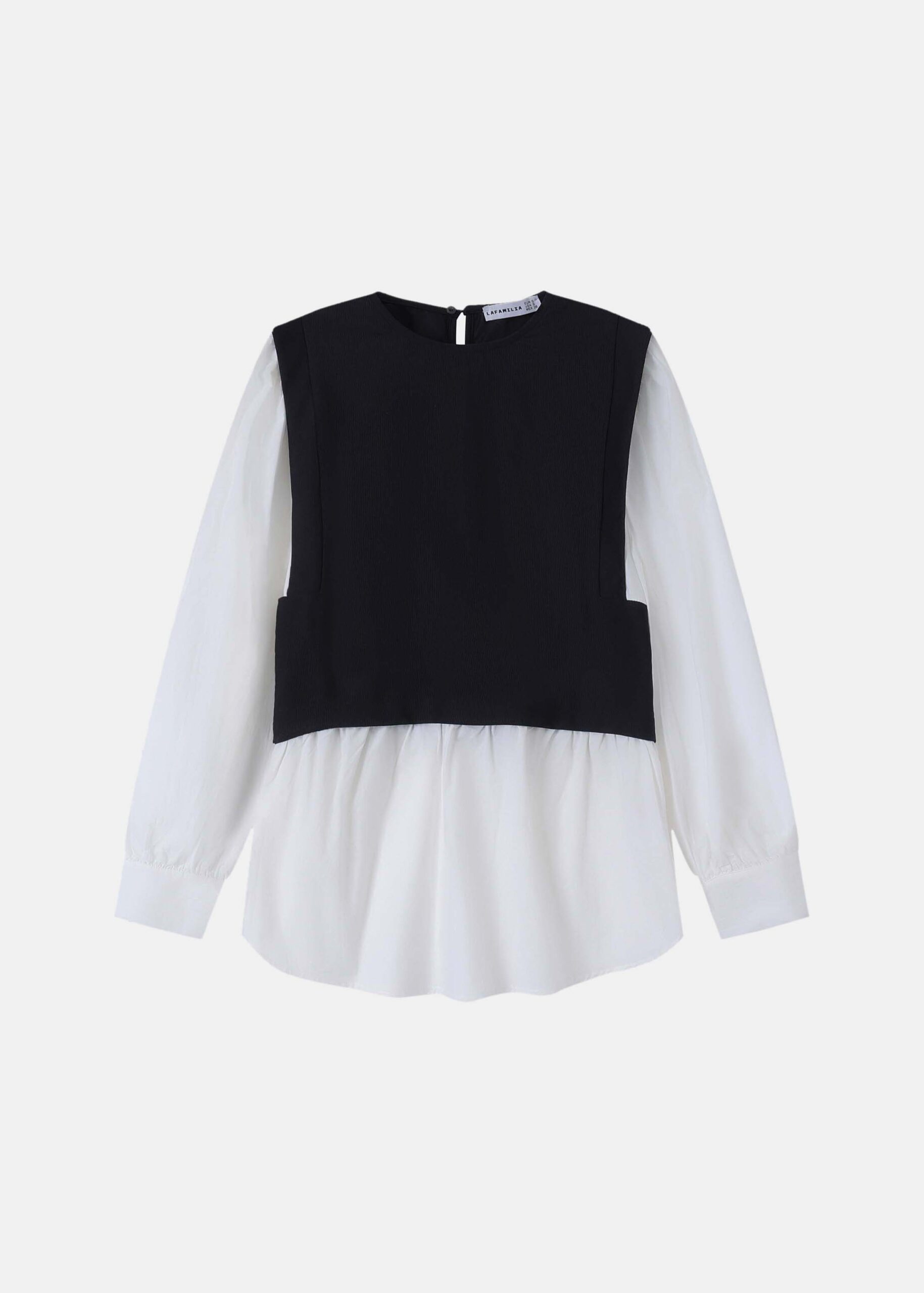 Women Blouse With Knitted Vest