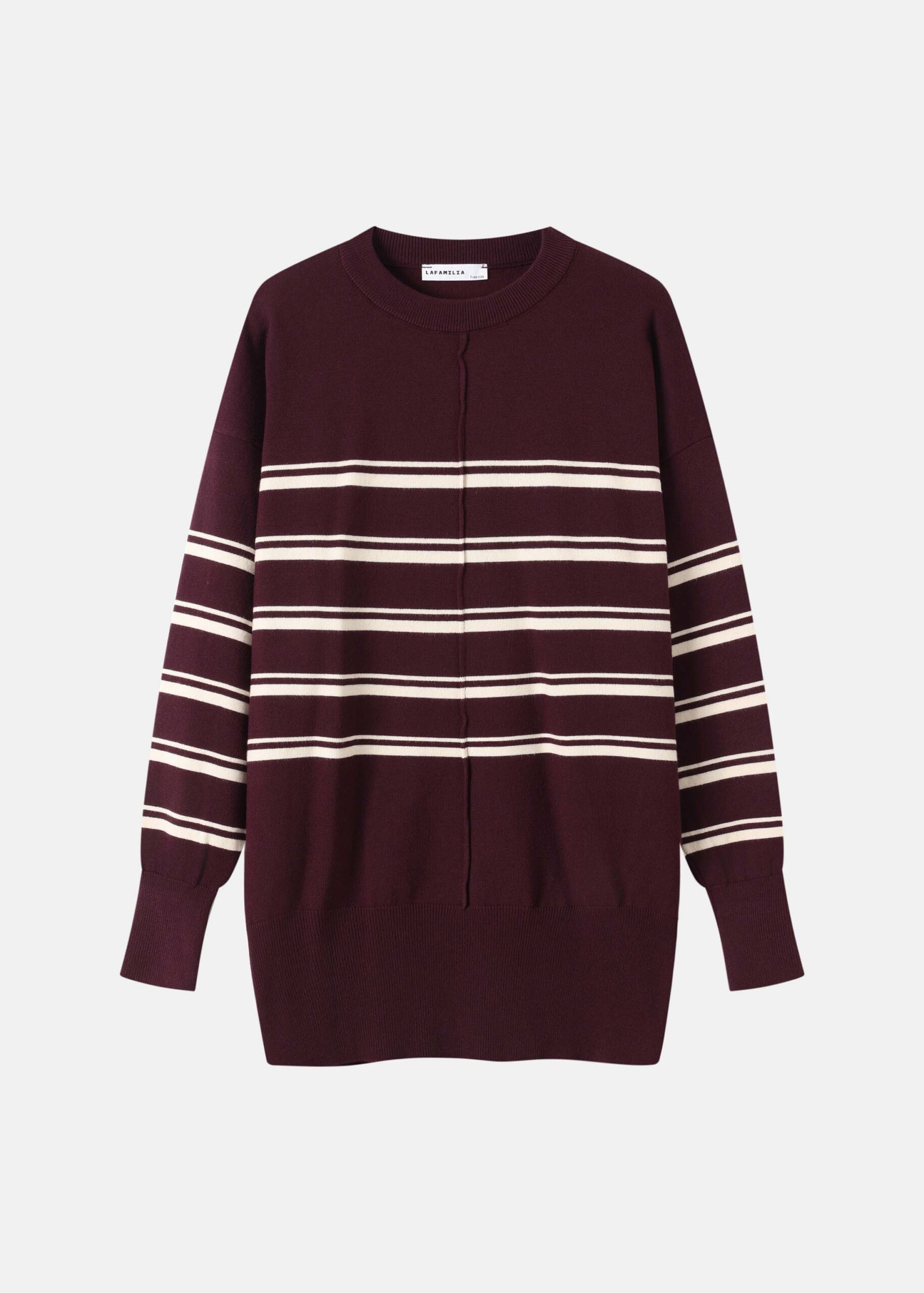 Women Striped Crew-Neck Sweater