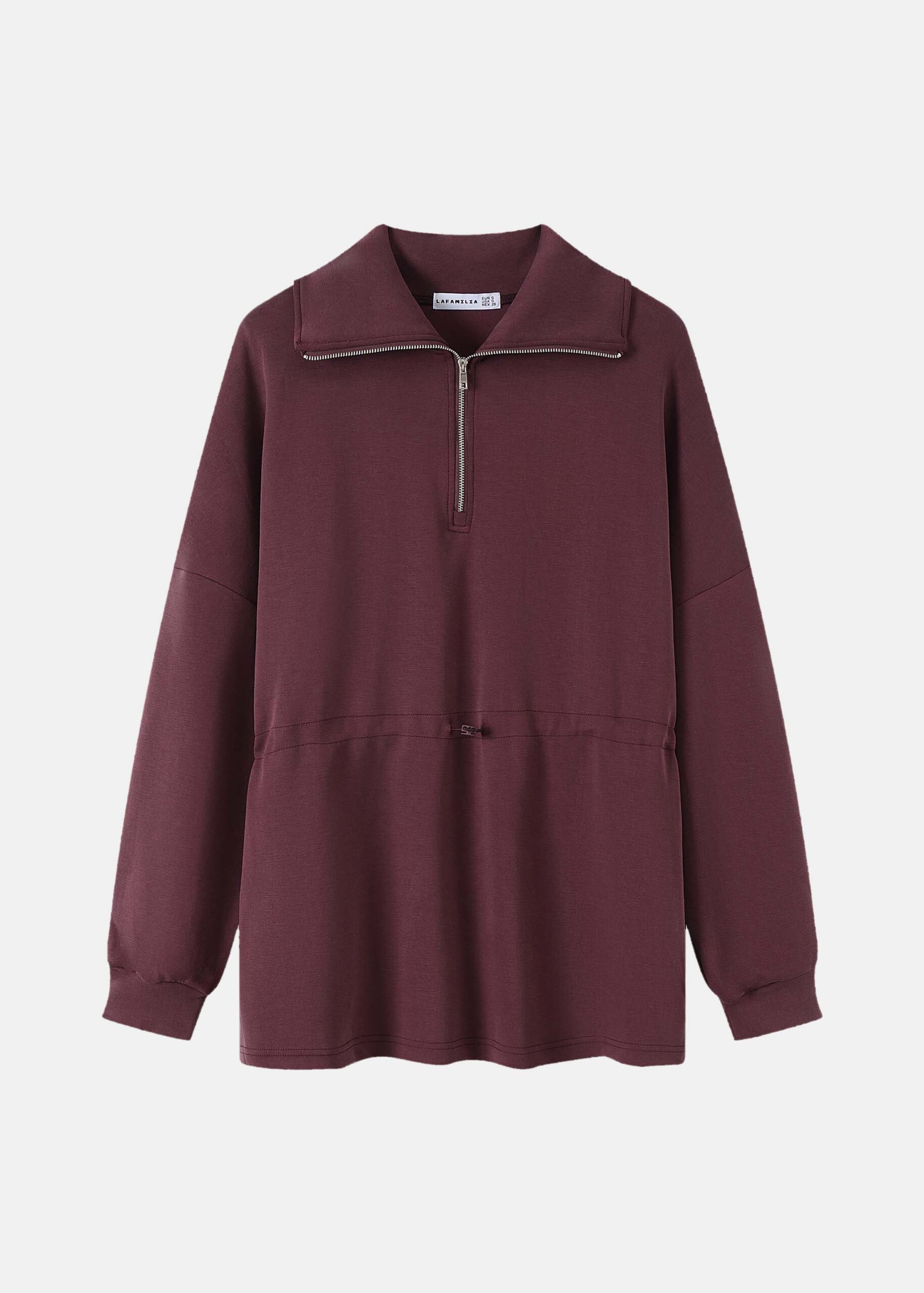 Women Quarter Zipper Sweatshirt