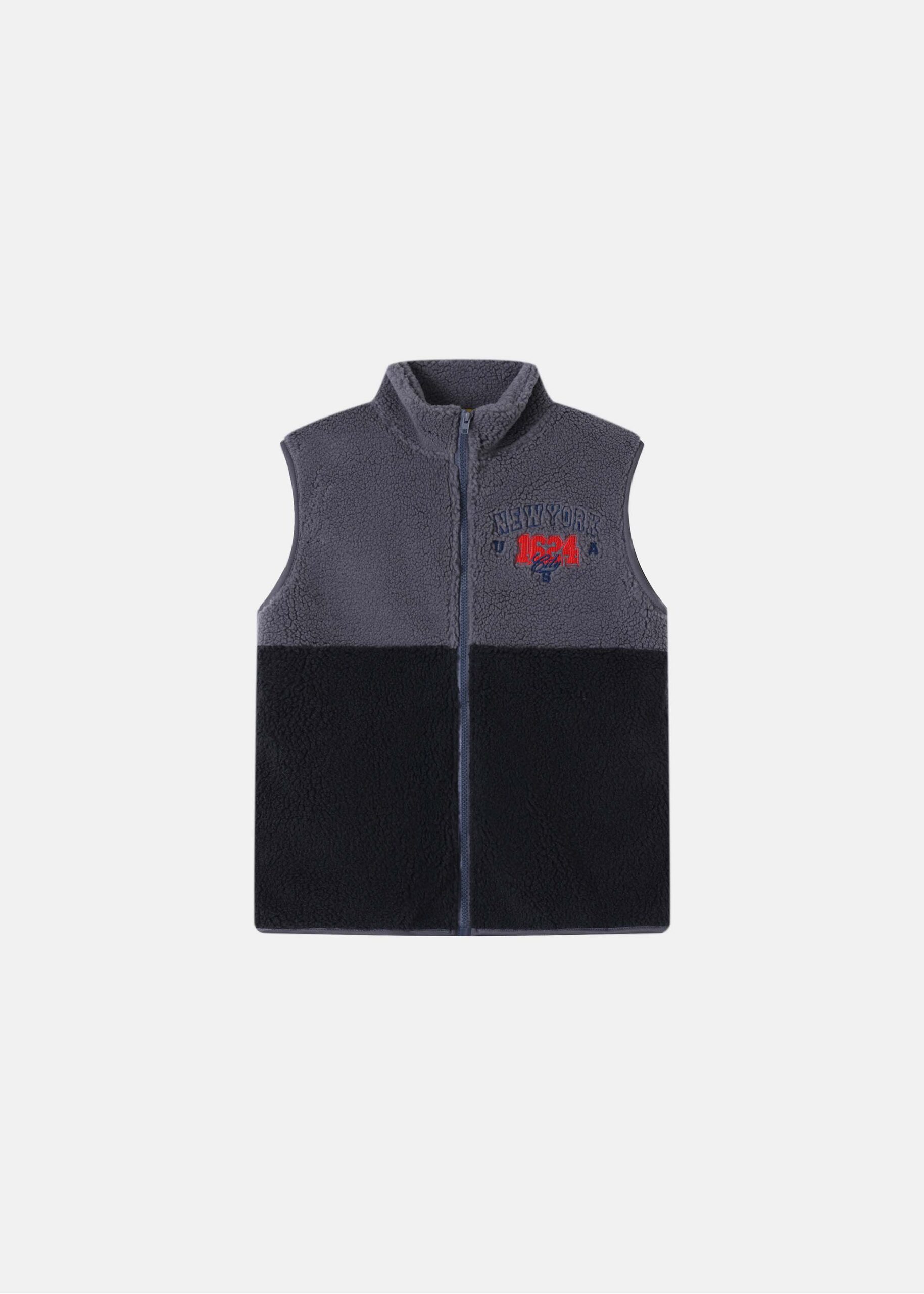 Kids Boy Fleece Textured Vest