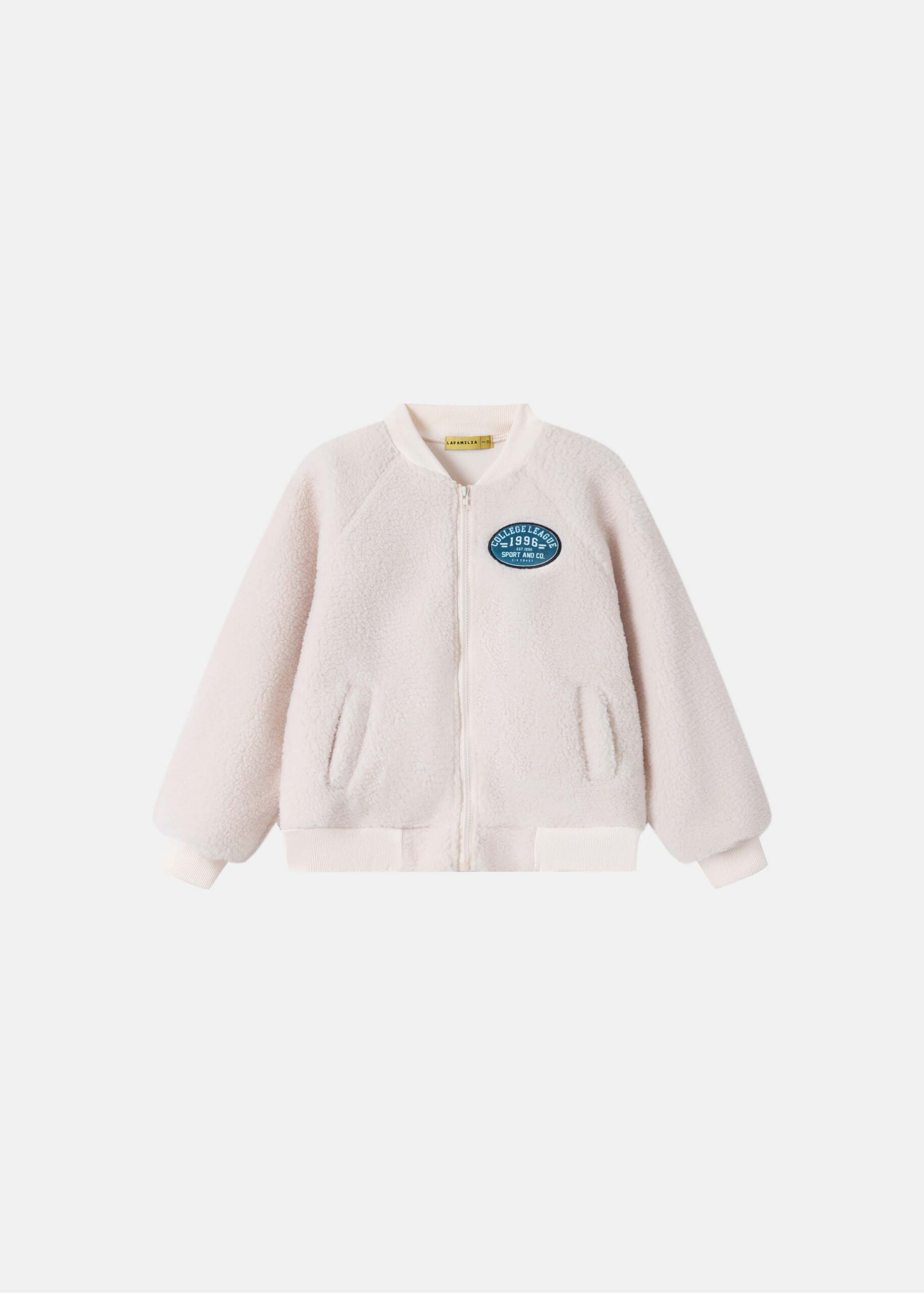 Kids Boy Fleece Textured Jacket
