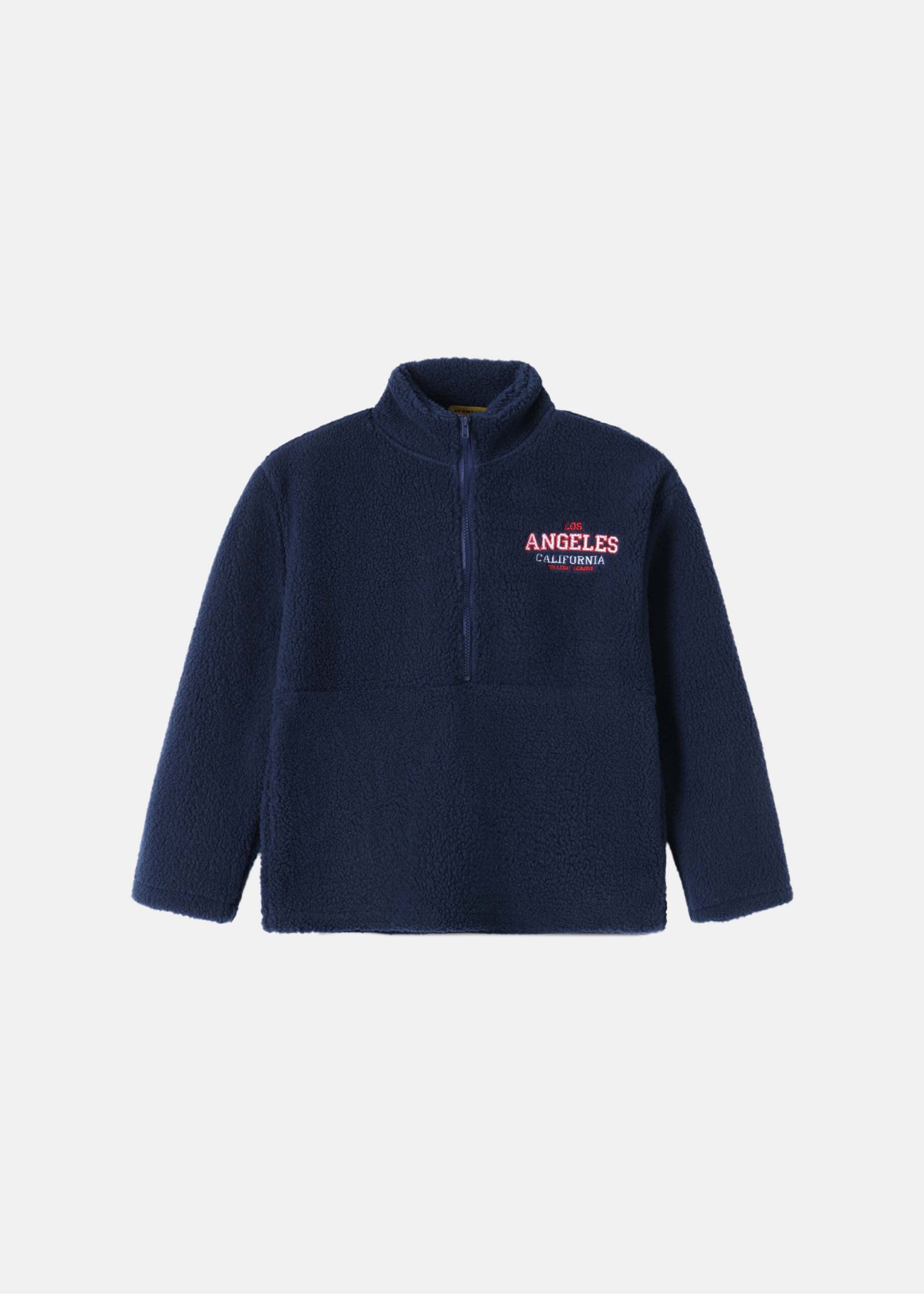 Kids Boy Fleece Textured Sweatshirt