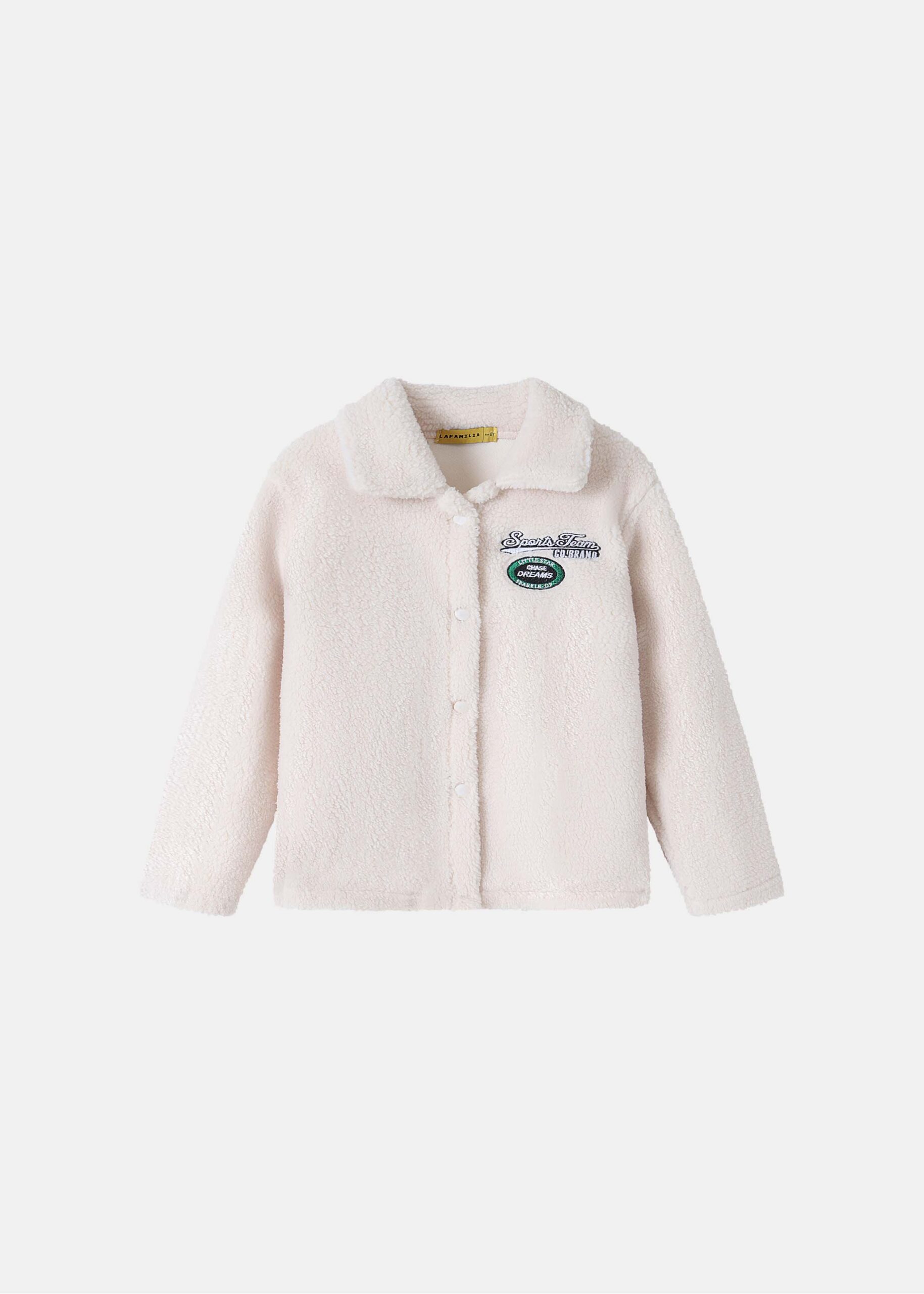 Kids Boy Fleece Textured Jacket