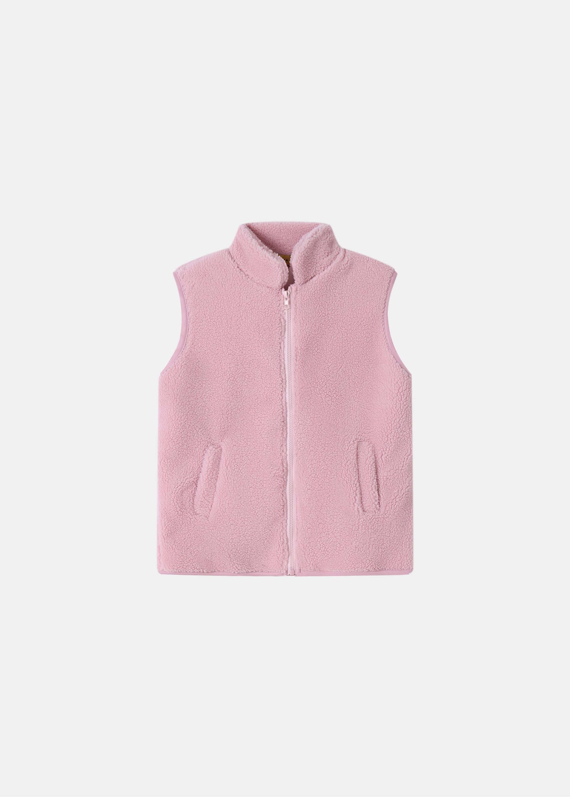 Kids Girl Fleece Textured Vest