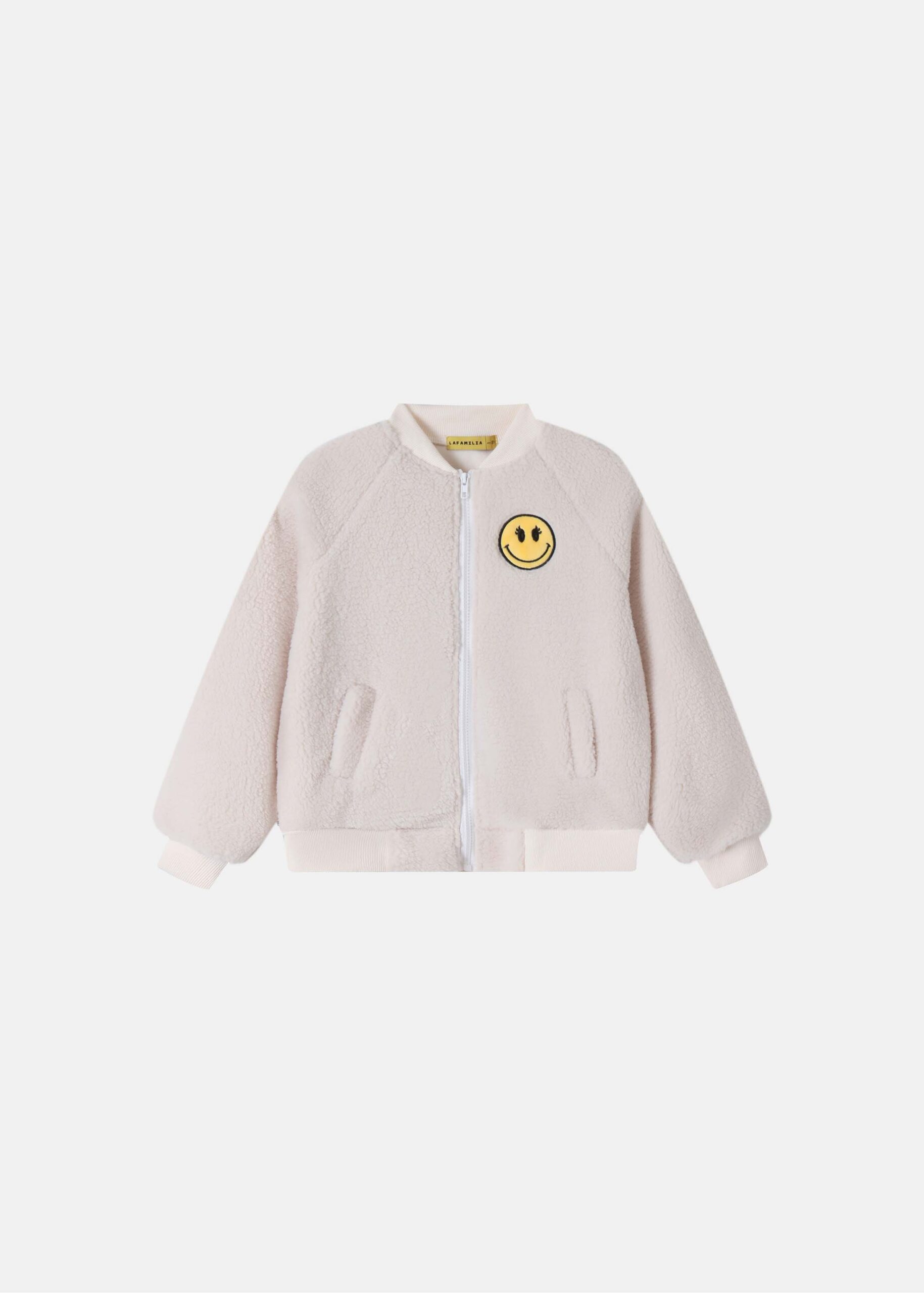 Kids Girl Fleece Textured Jacket