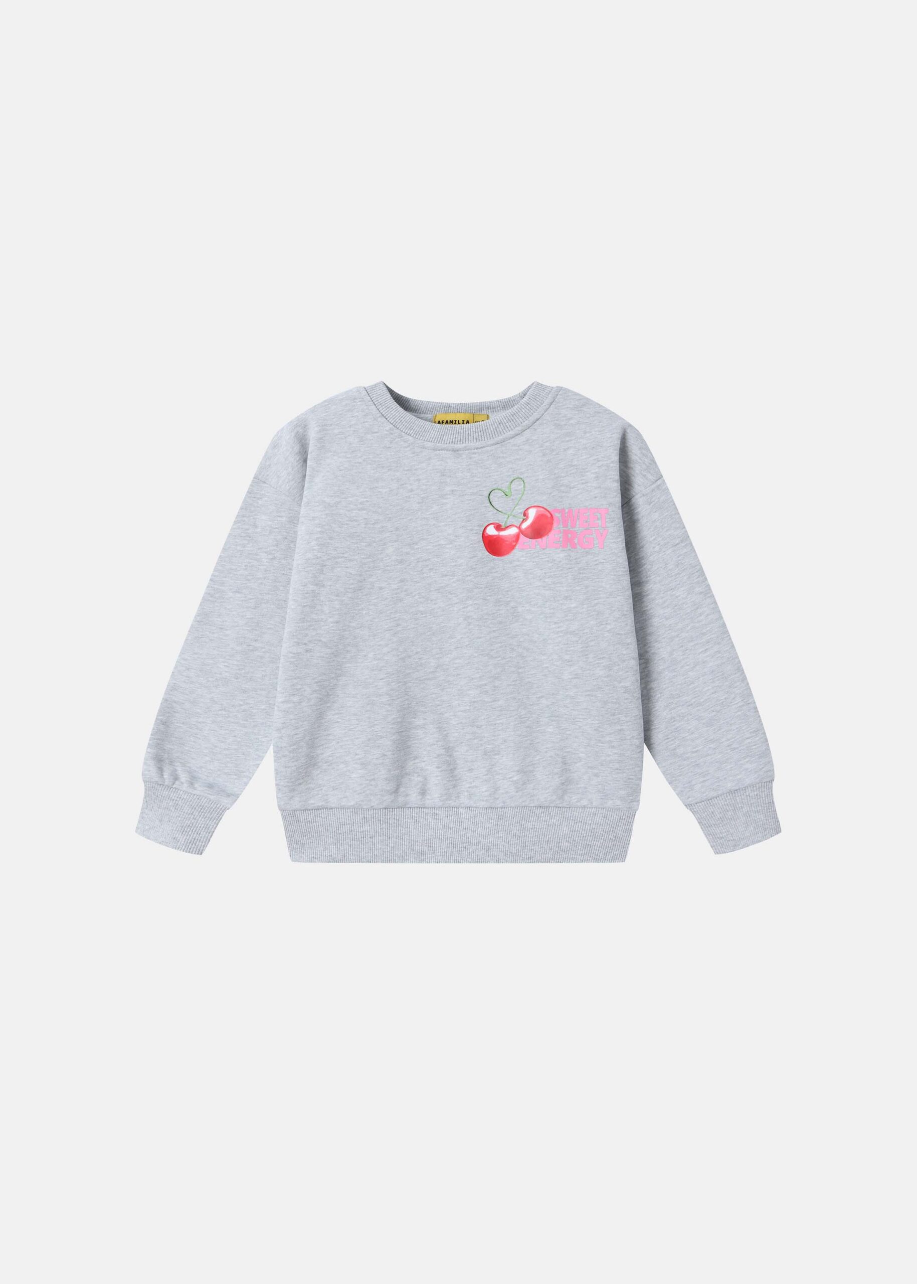 Kids Girl “Cherry” Printed Sweatshirt