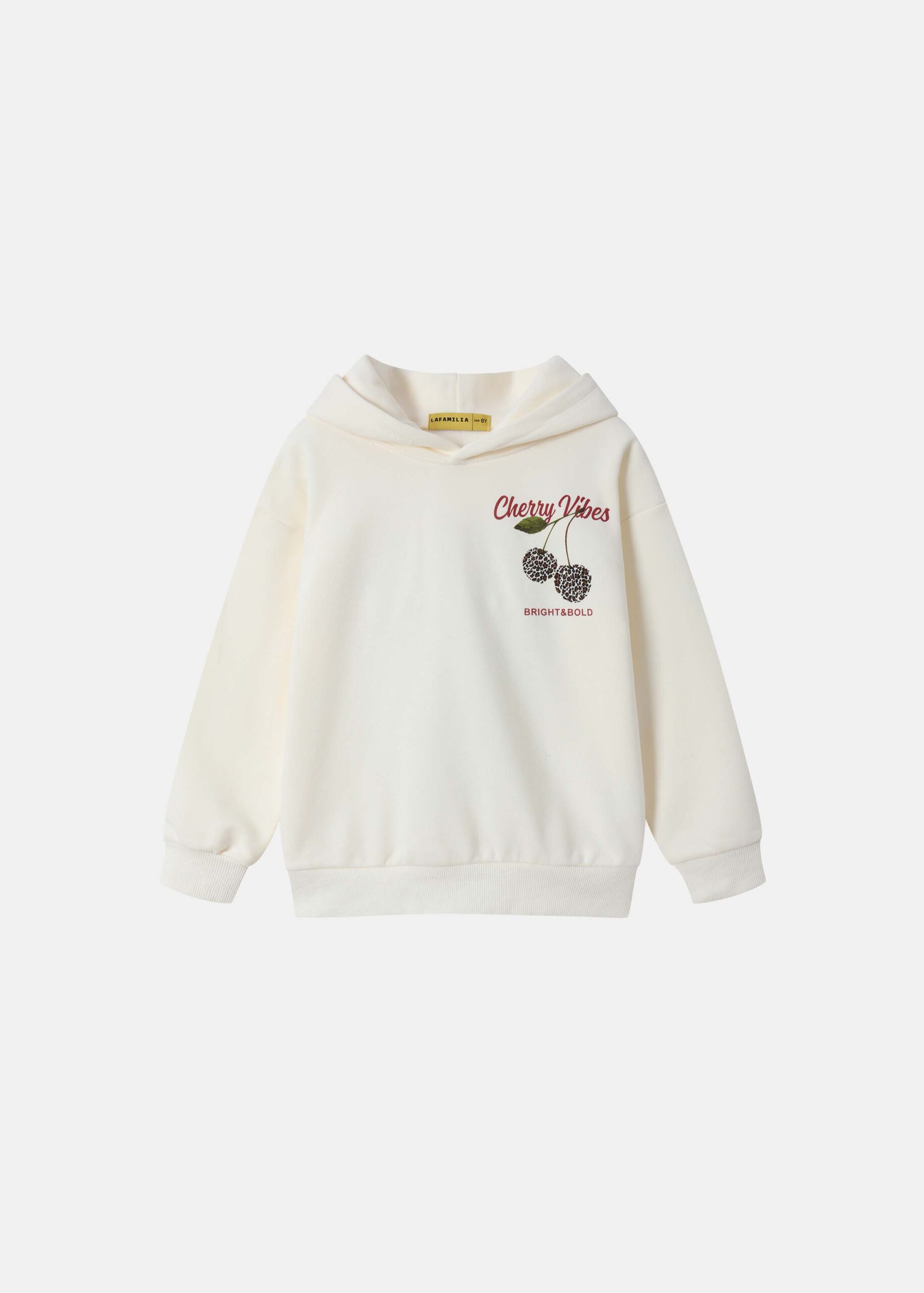 Kids Girl “Cherry Vibes” Printed Hoodie