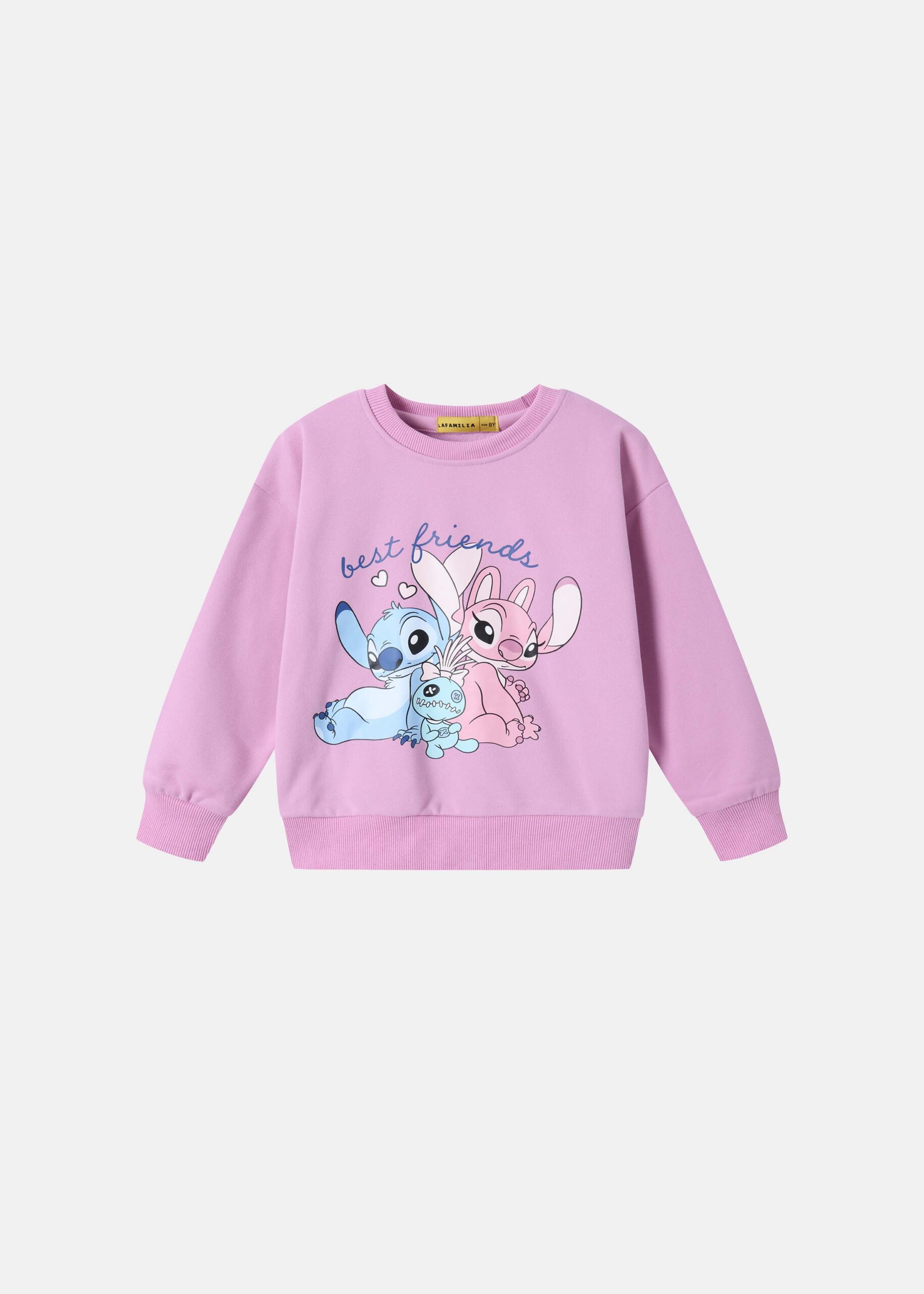 Kids Girl “Stitch” Printed Sweatshirt
