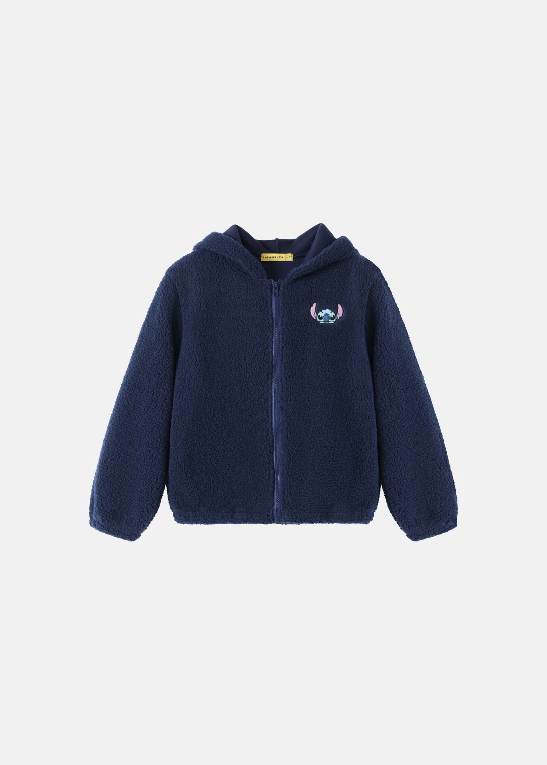 Kids Girl Fleece Textured Jacket