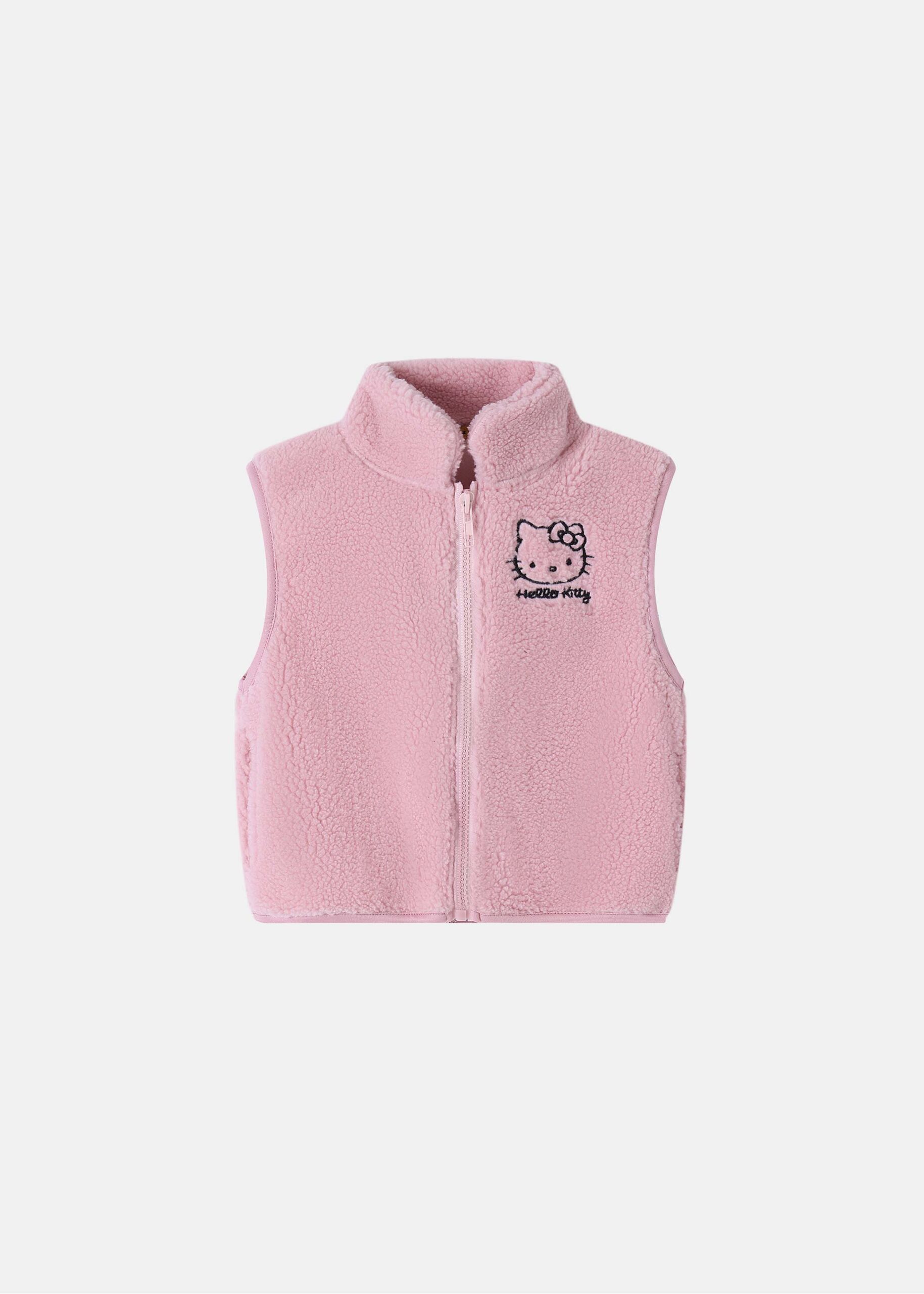 Baby Girl Fleece Textured Vest