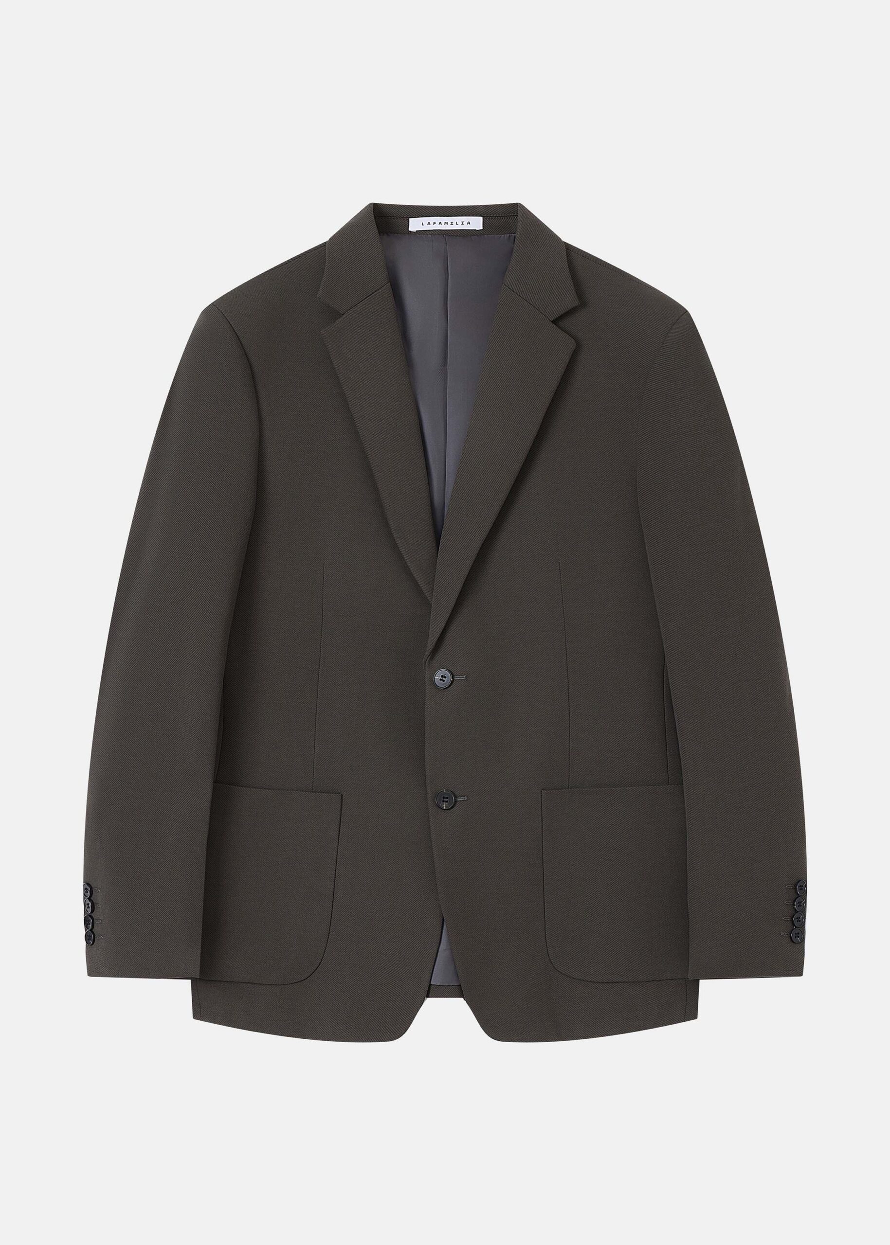 Men Twill-Textured Blazer