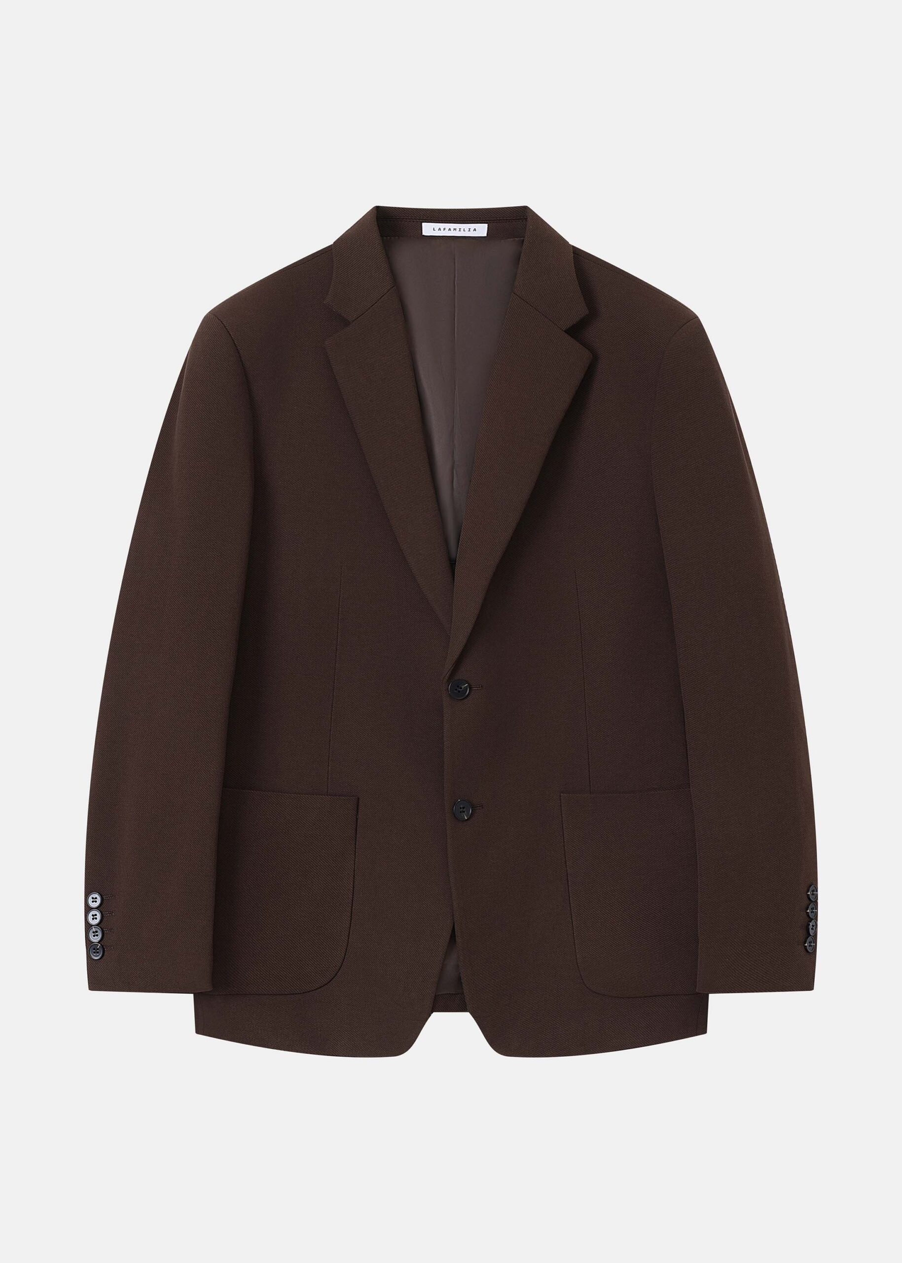 Men Twill-Textured Blazer