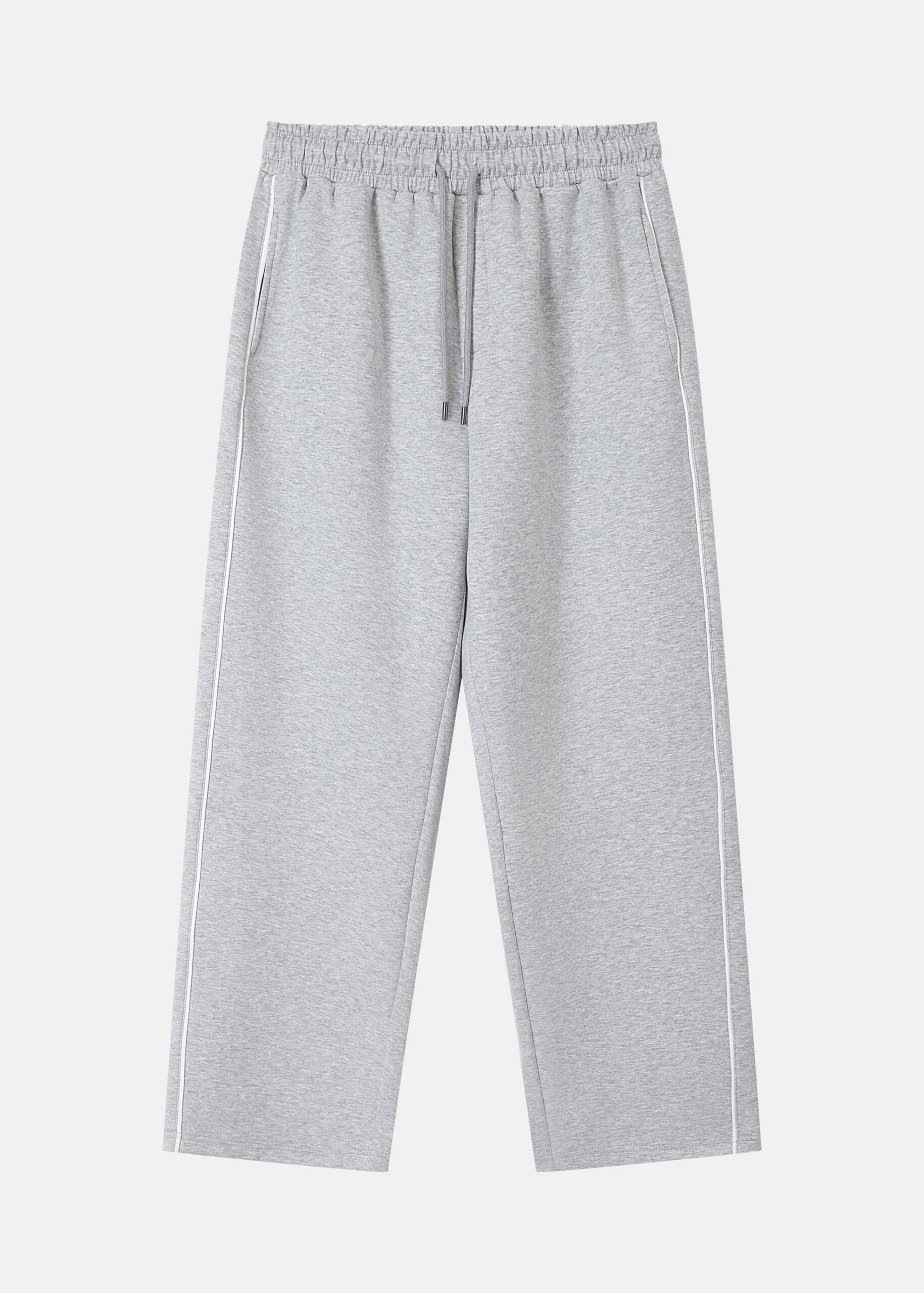 Men Sweatpants with Thin Piping