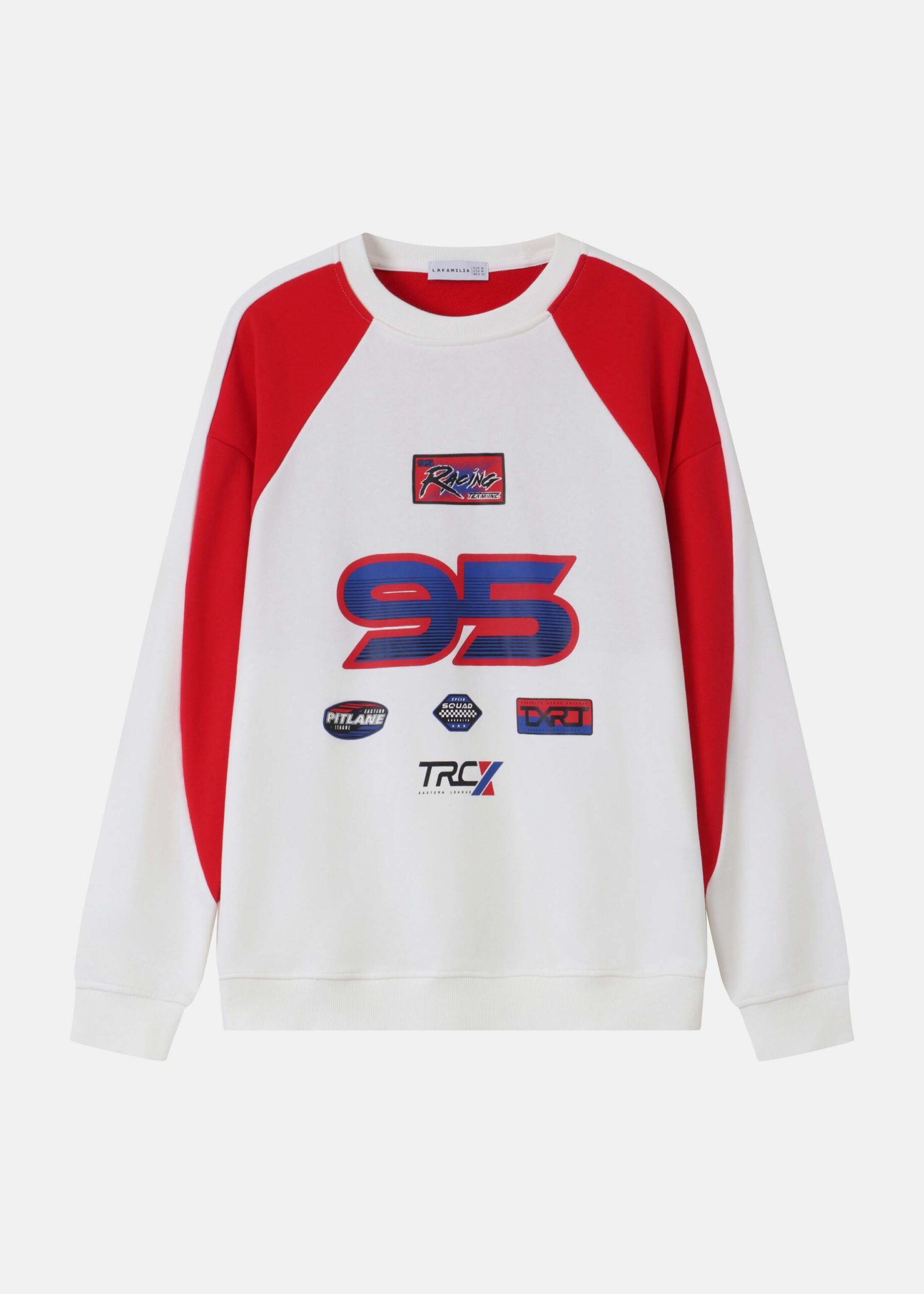 Men Sweatshirt with Racing Graphics