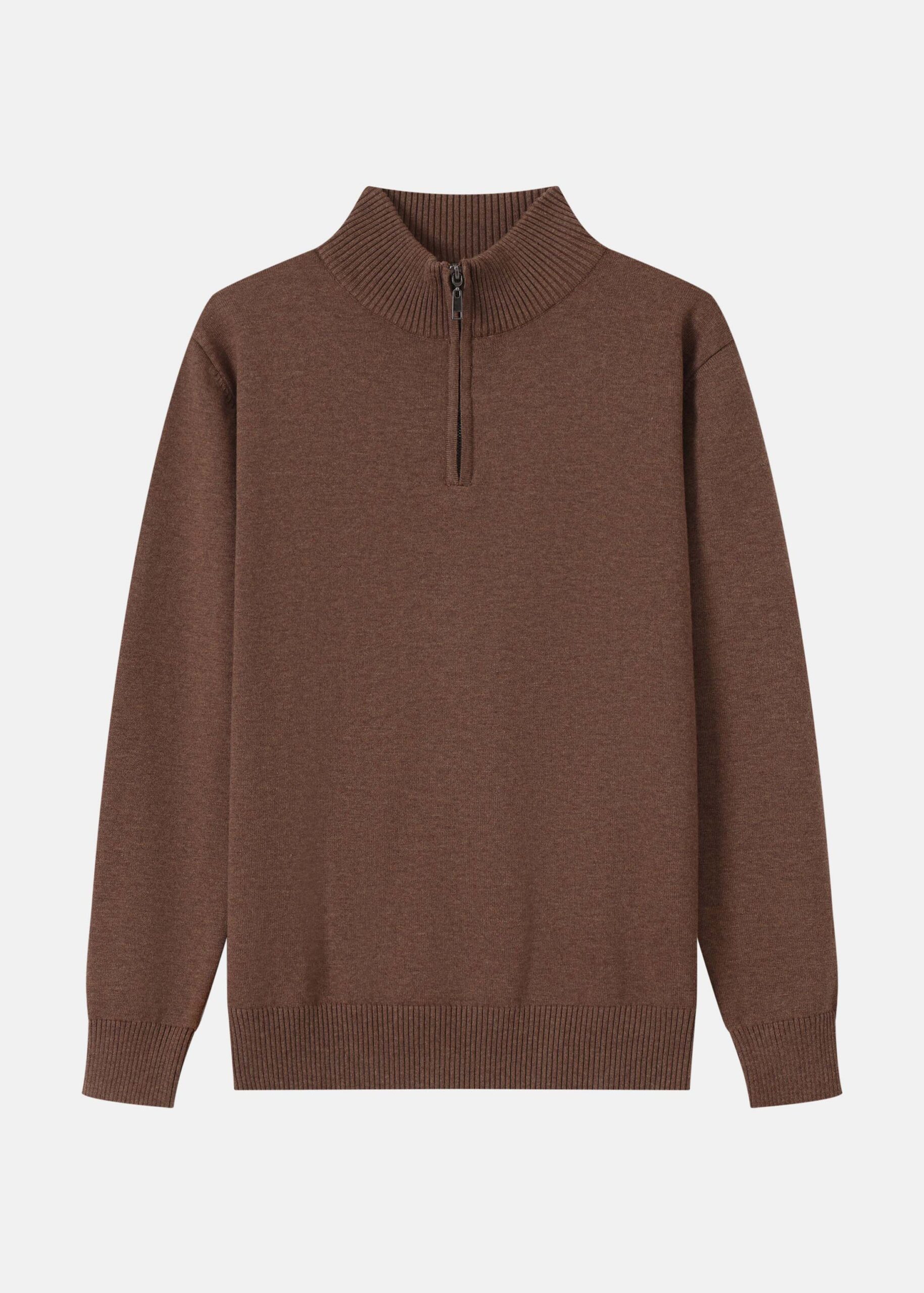 Men Half-Zip Knit Sweater