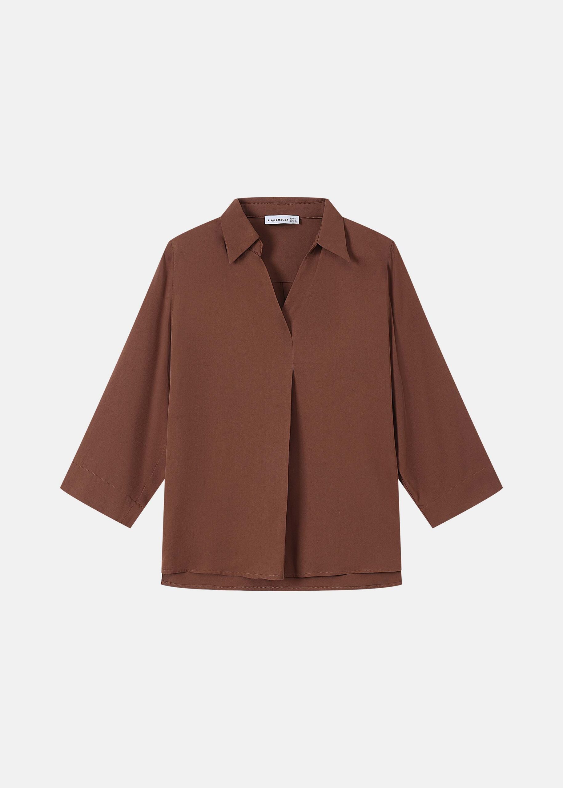 Women Johnny Collar Blouse