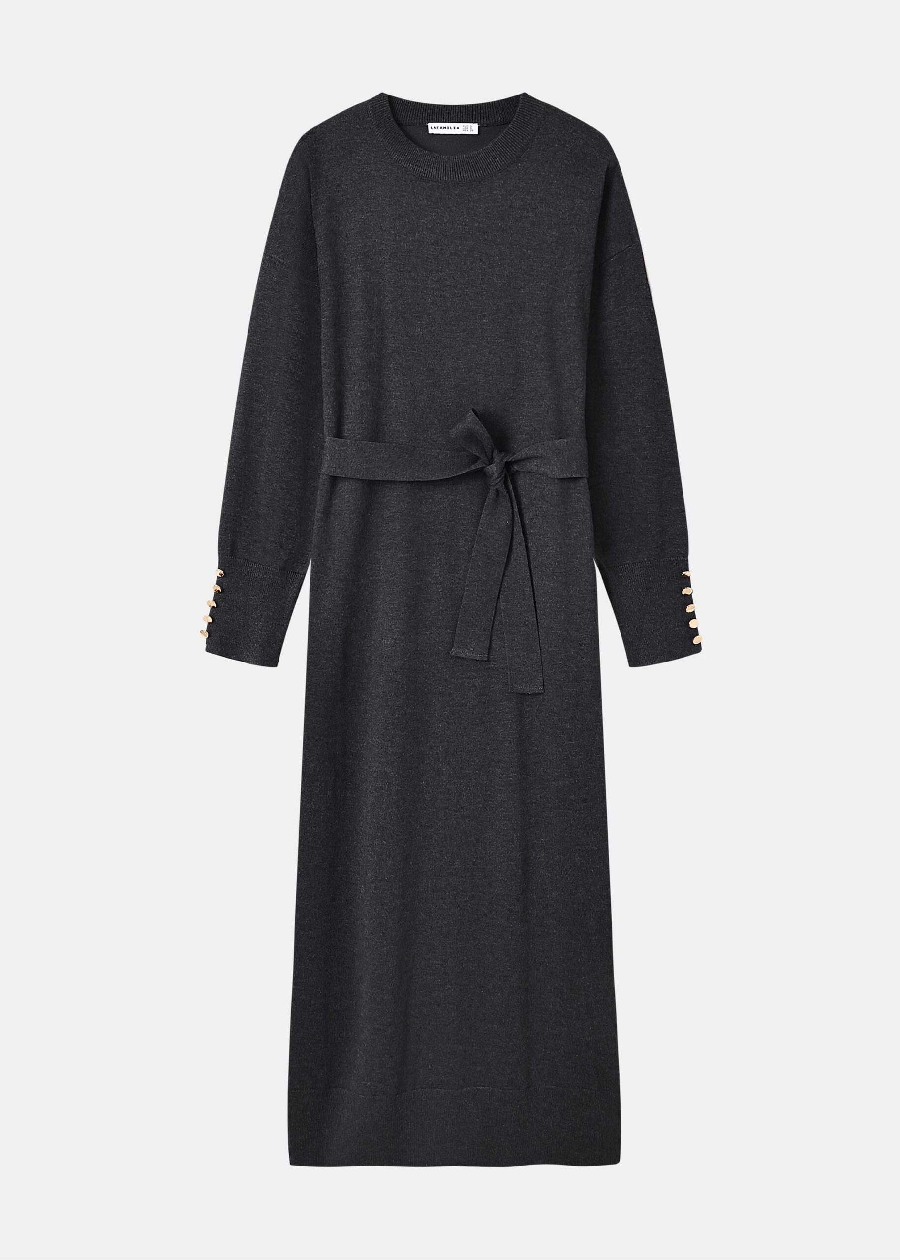 Women Knitted Belted Dress