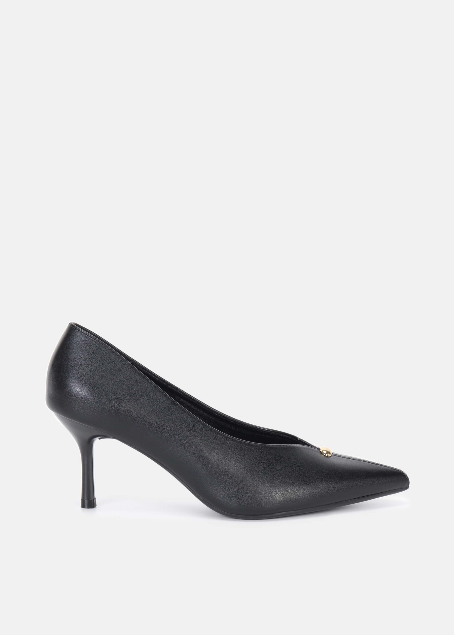 Women Leather Heels Shoes